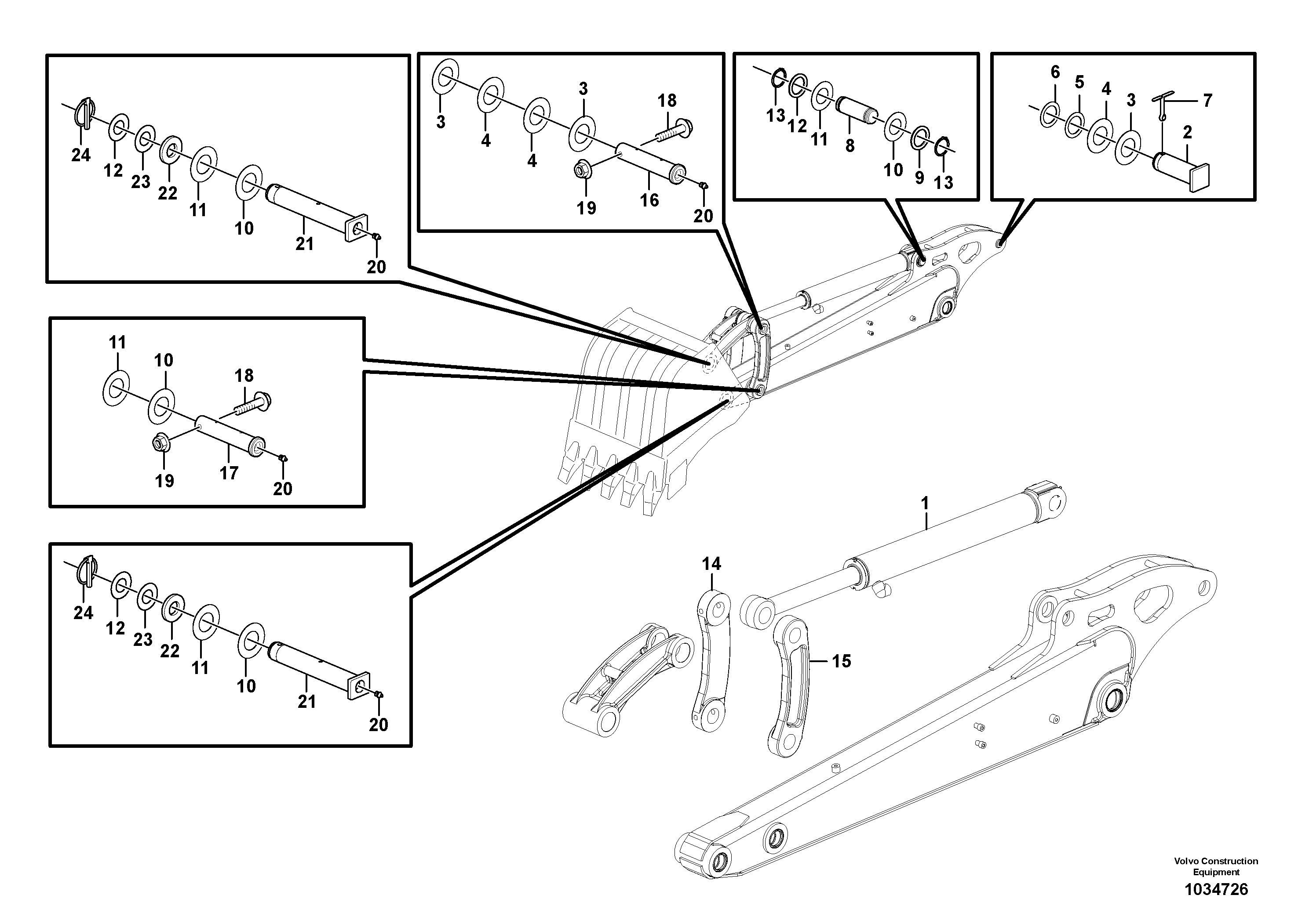 Swg Lk Cylinder VOE11803387 VOLVO