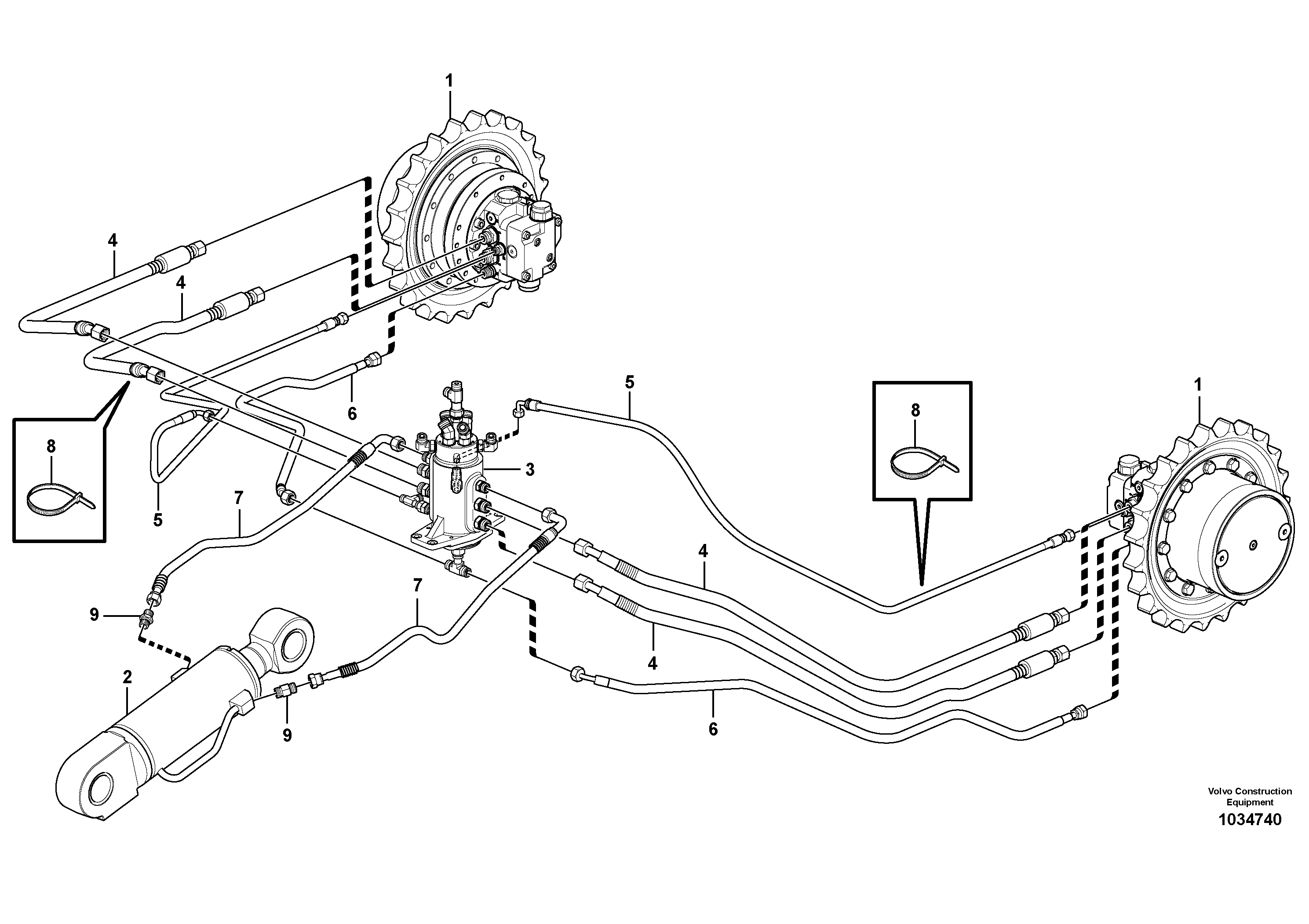 Timing gear casing VOE11808258 VOLVO