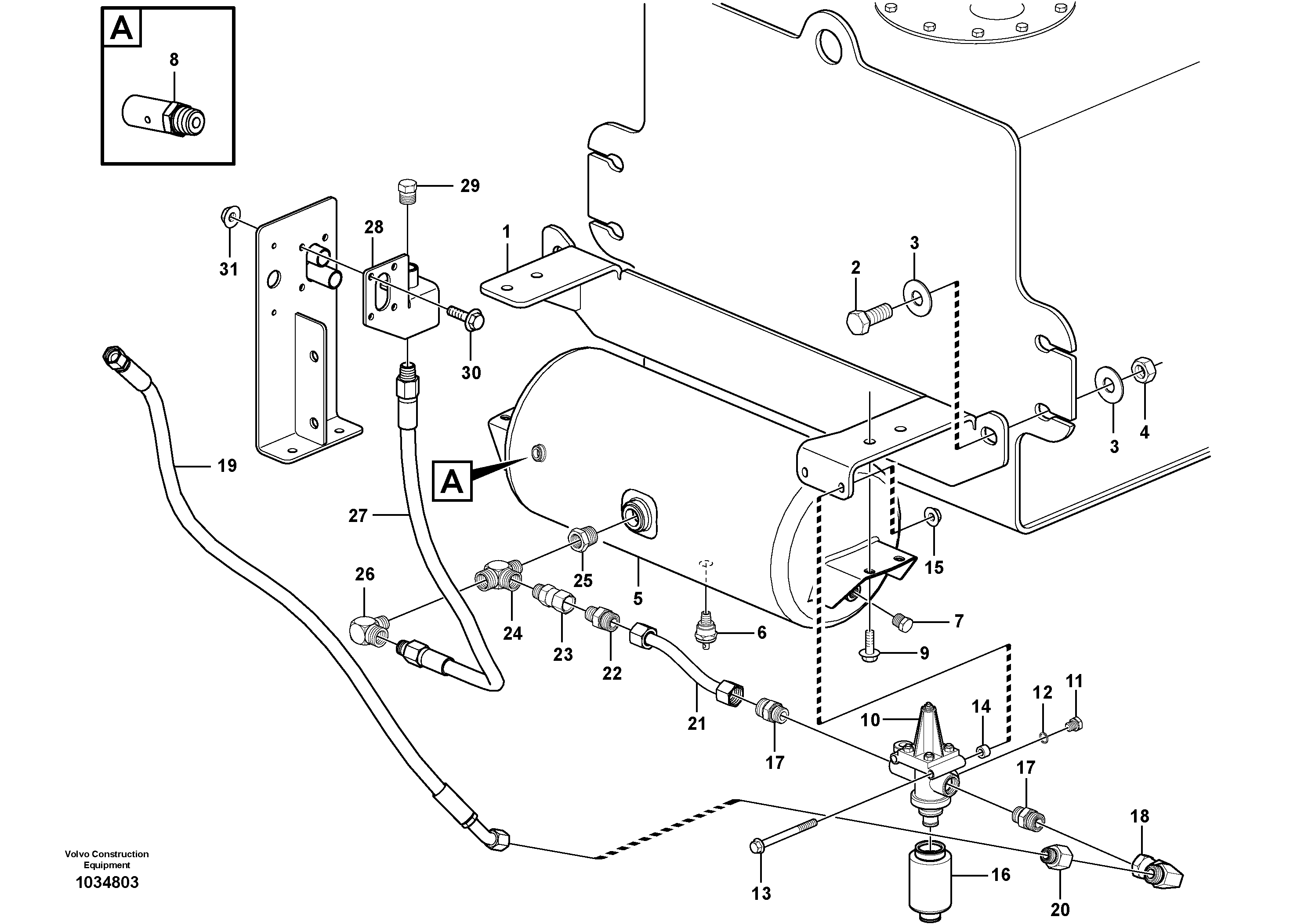 Фиксатор VOE15029004 VOLVO