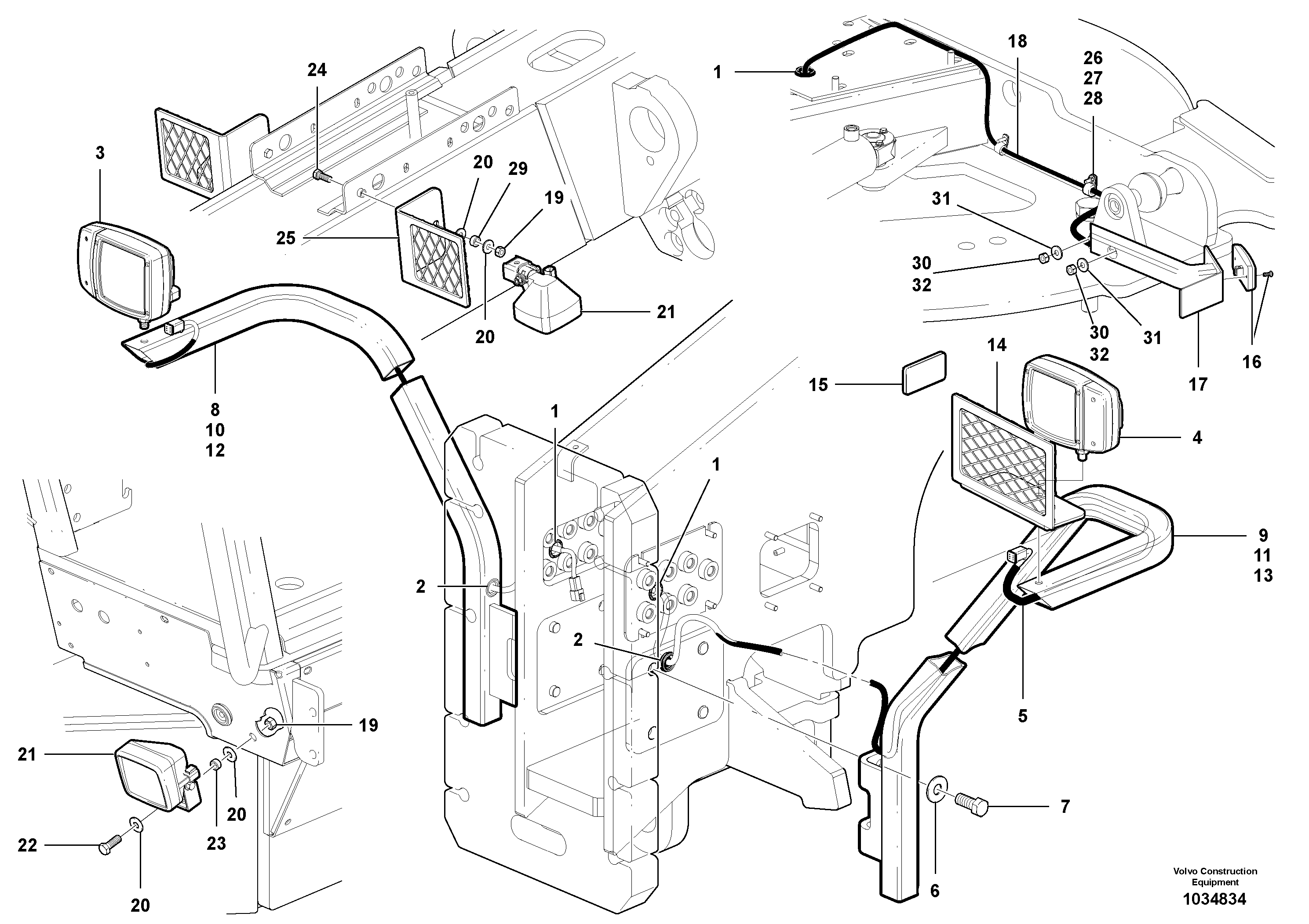 Mounting rail VOE991180 VOLVO