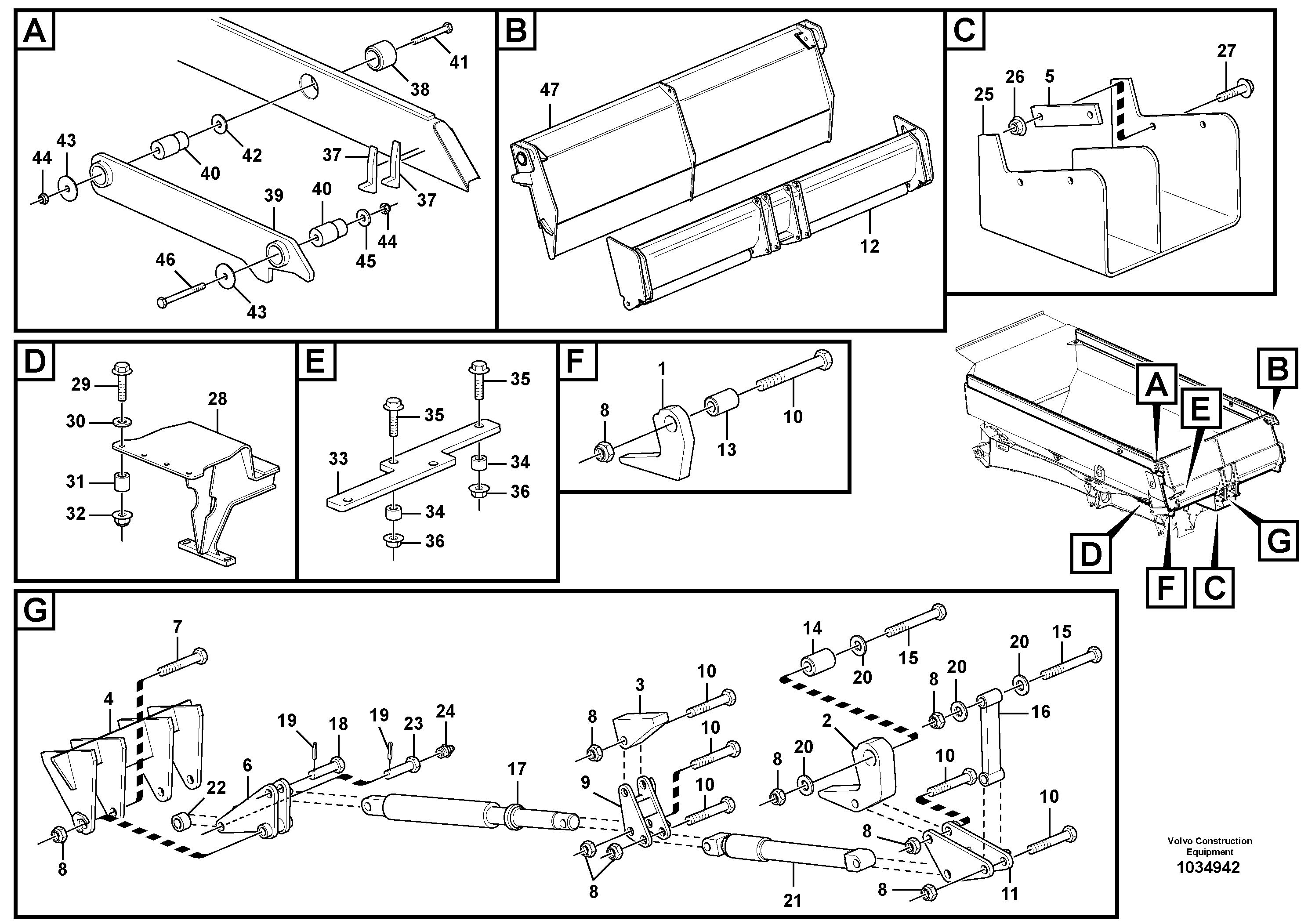 Seat frame VOE15099250 VOLVO