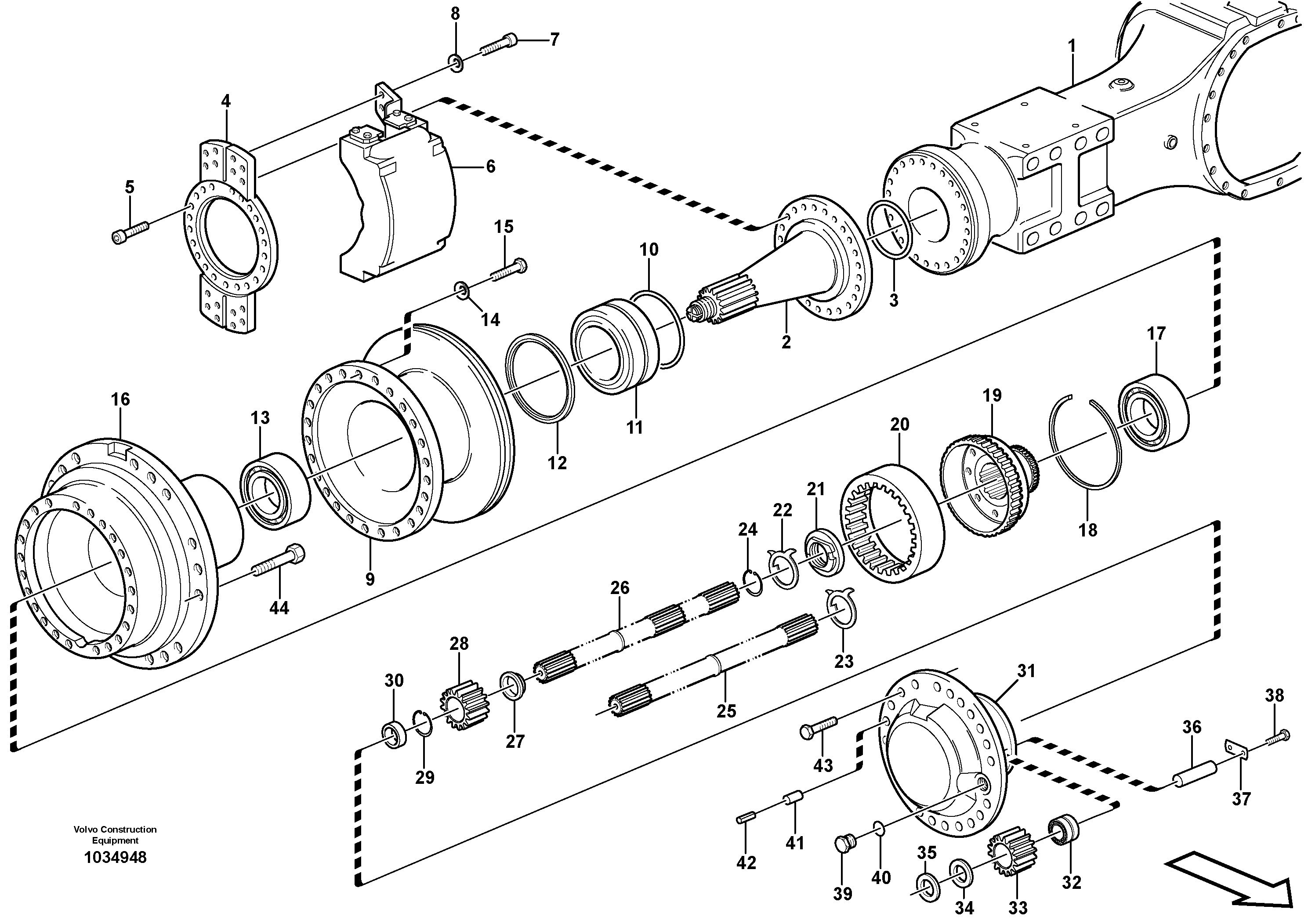 Планетарный мост CH/VOE23786 VOLVO
