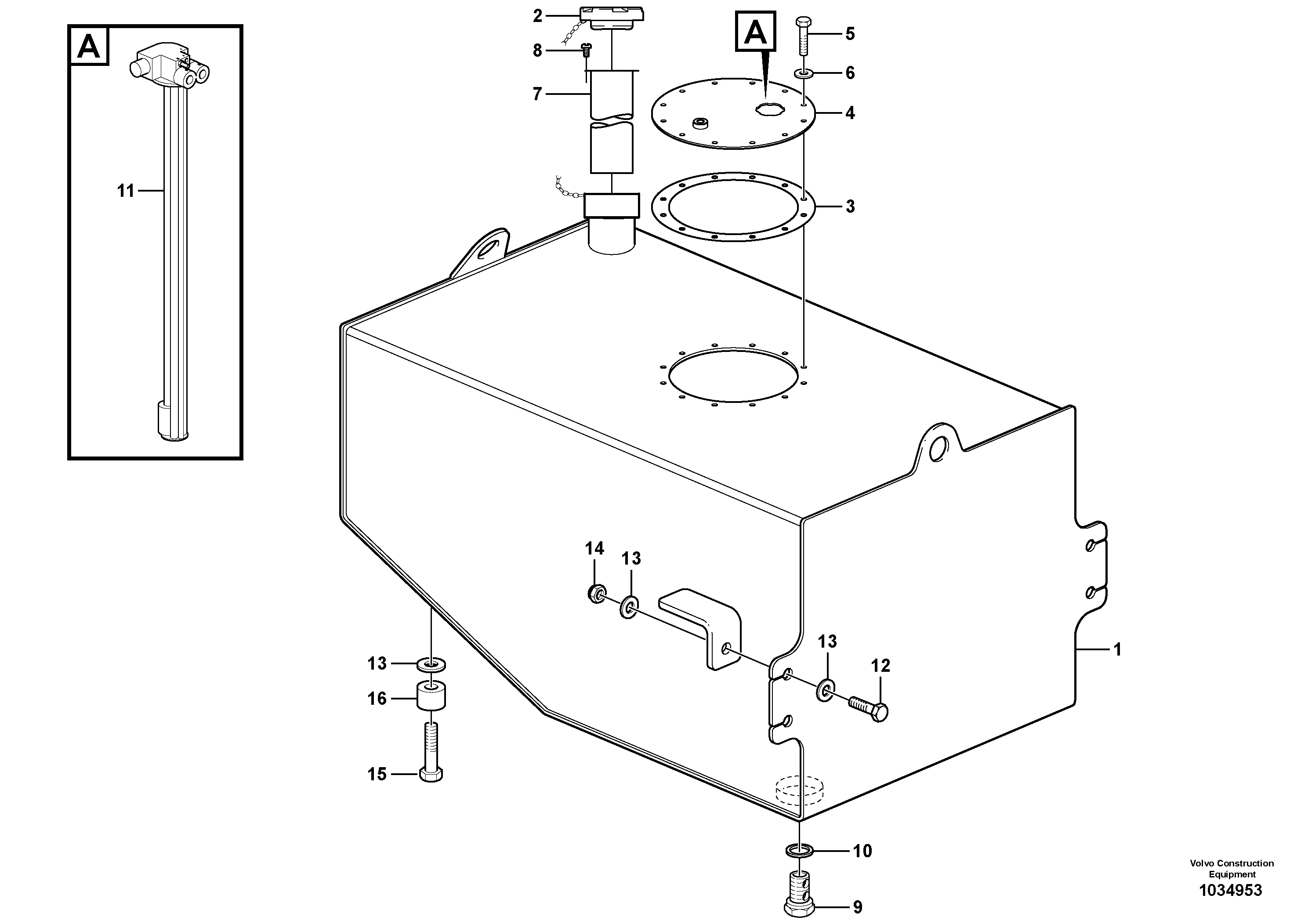 For upper engine part VOE990488 VOLVO