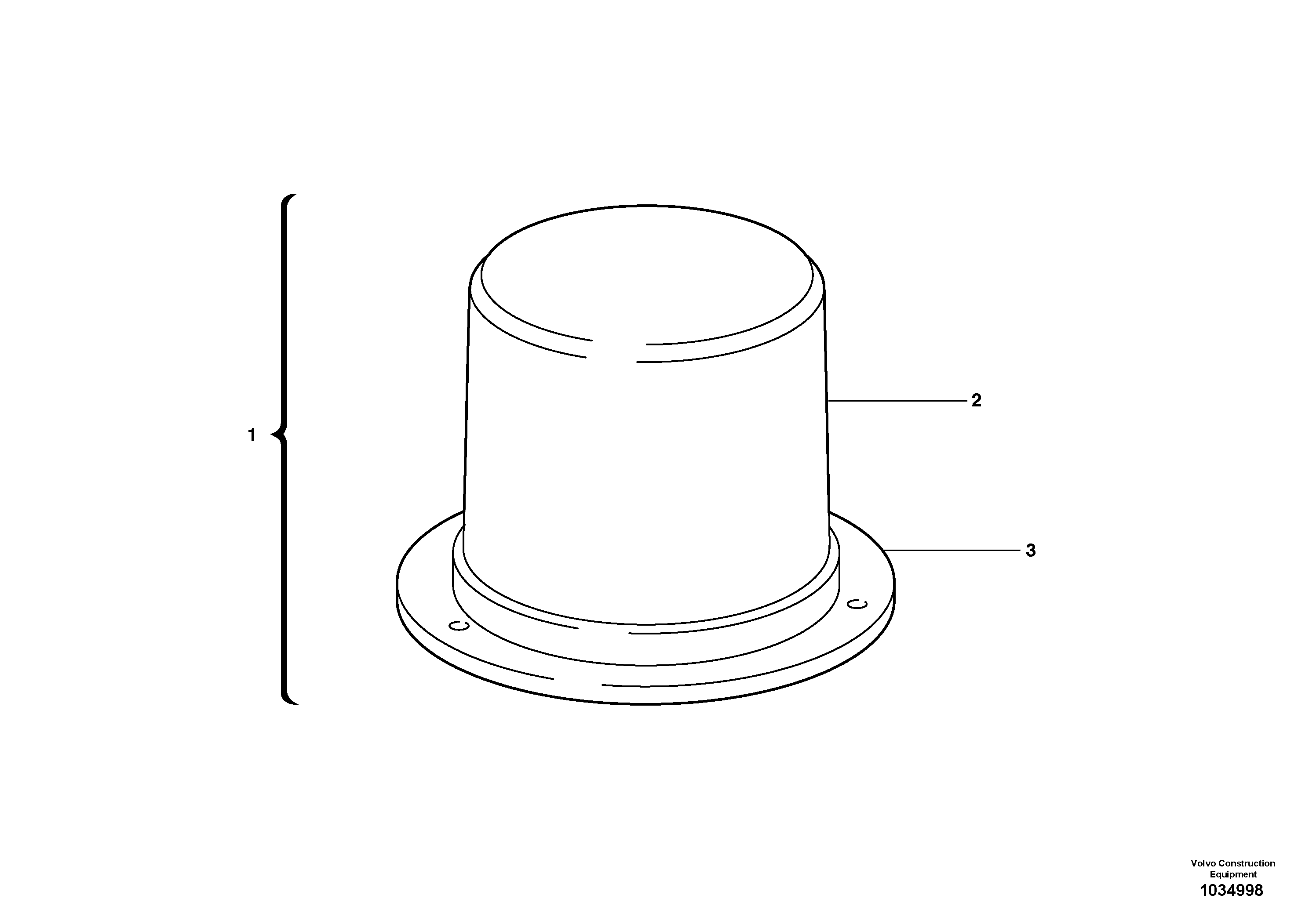 Cylinder VOE12744233 VOLVO