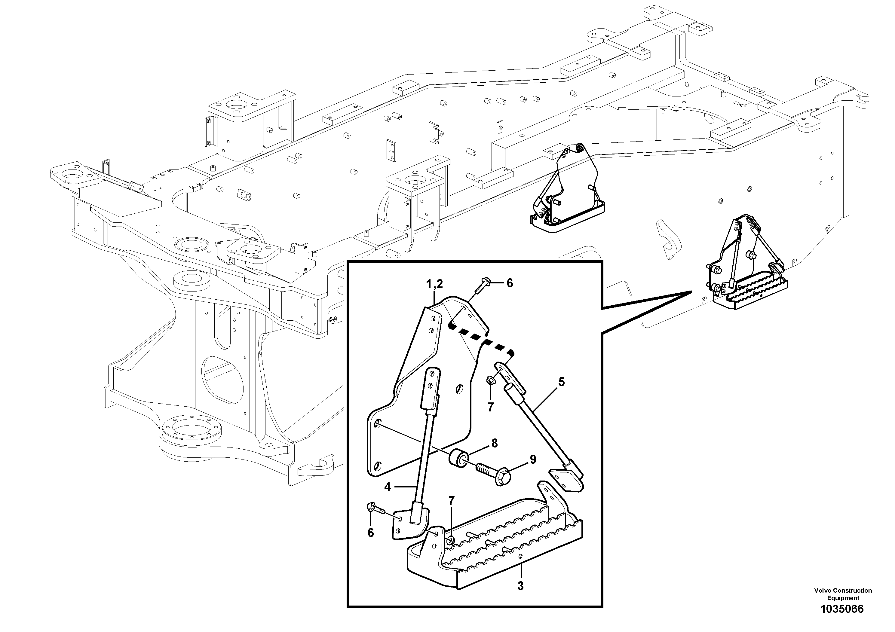 Seat frame VOE11438769 VOLVO