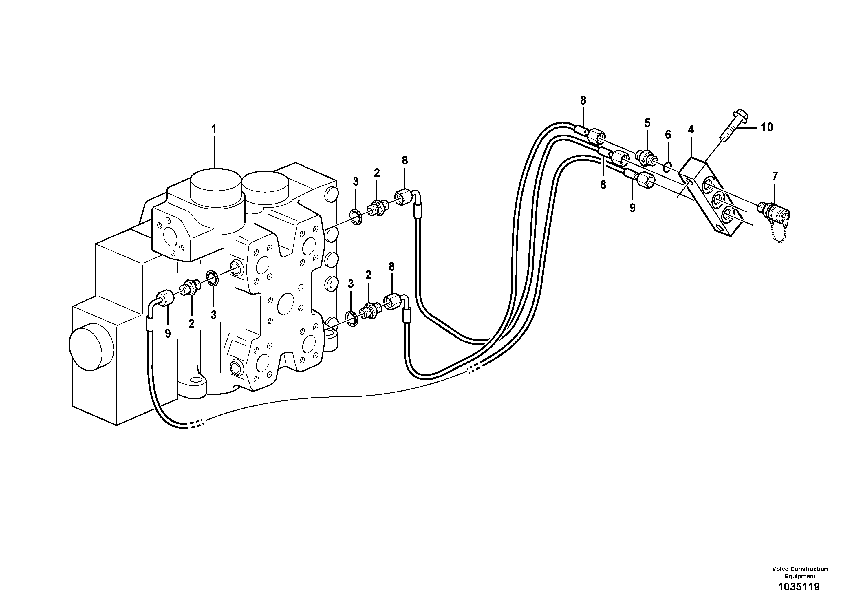 Timing gear casing VOE15112357 VOLVO