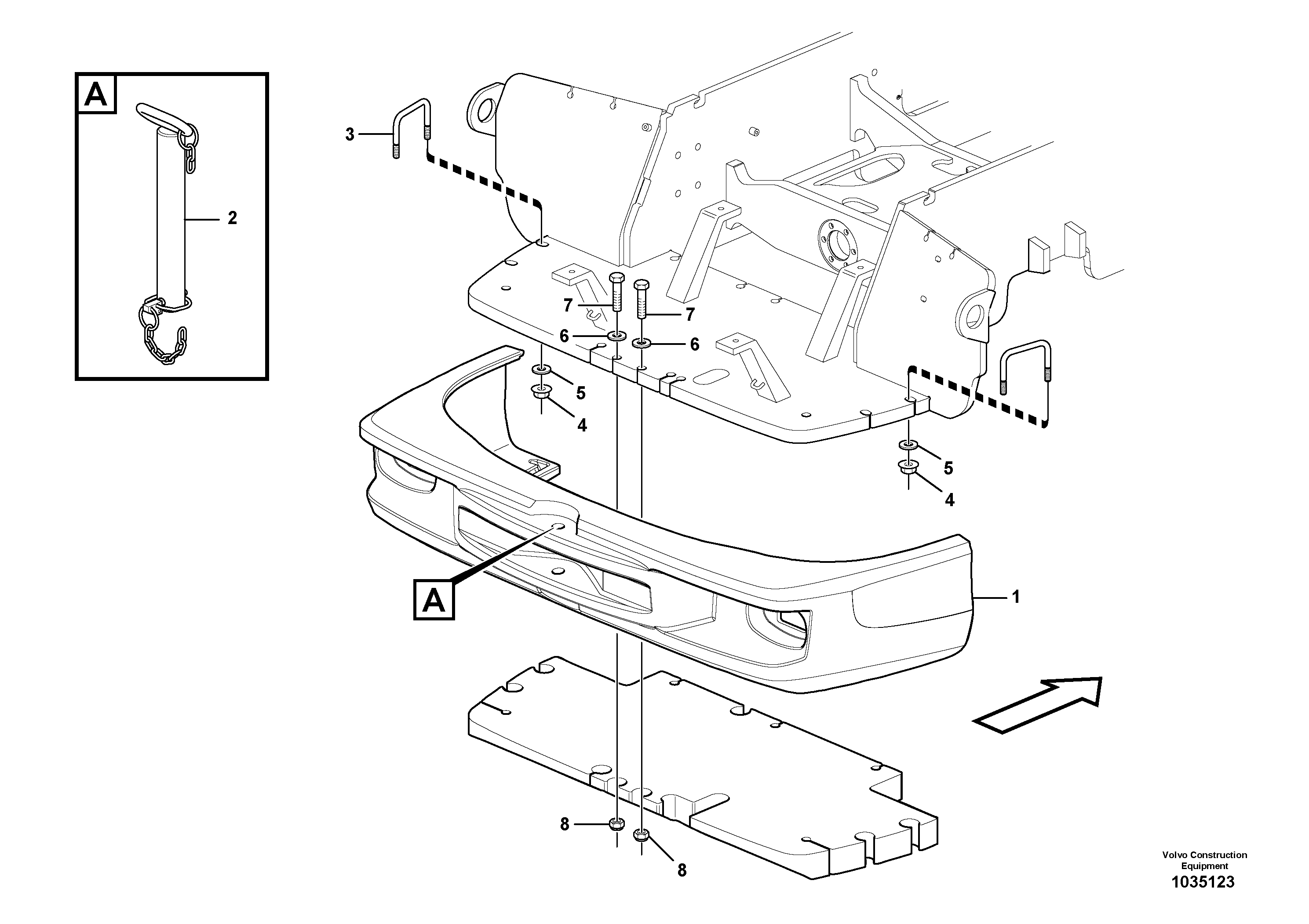 Shift Lever VOE15204593 VOLVO