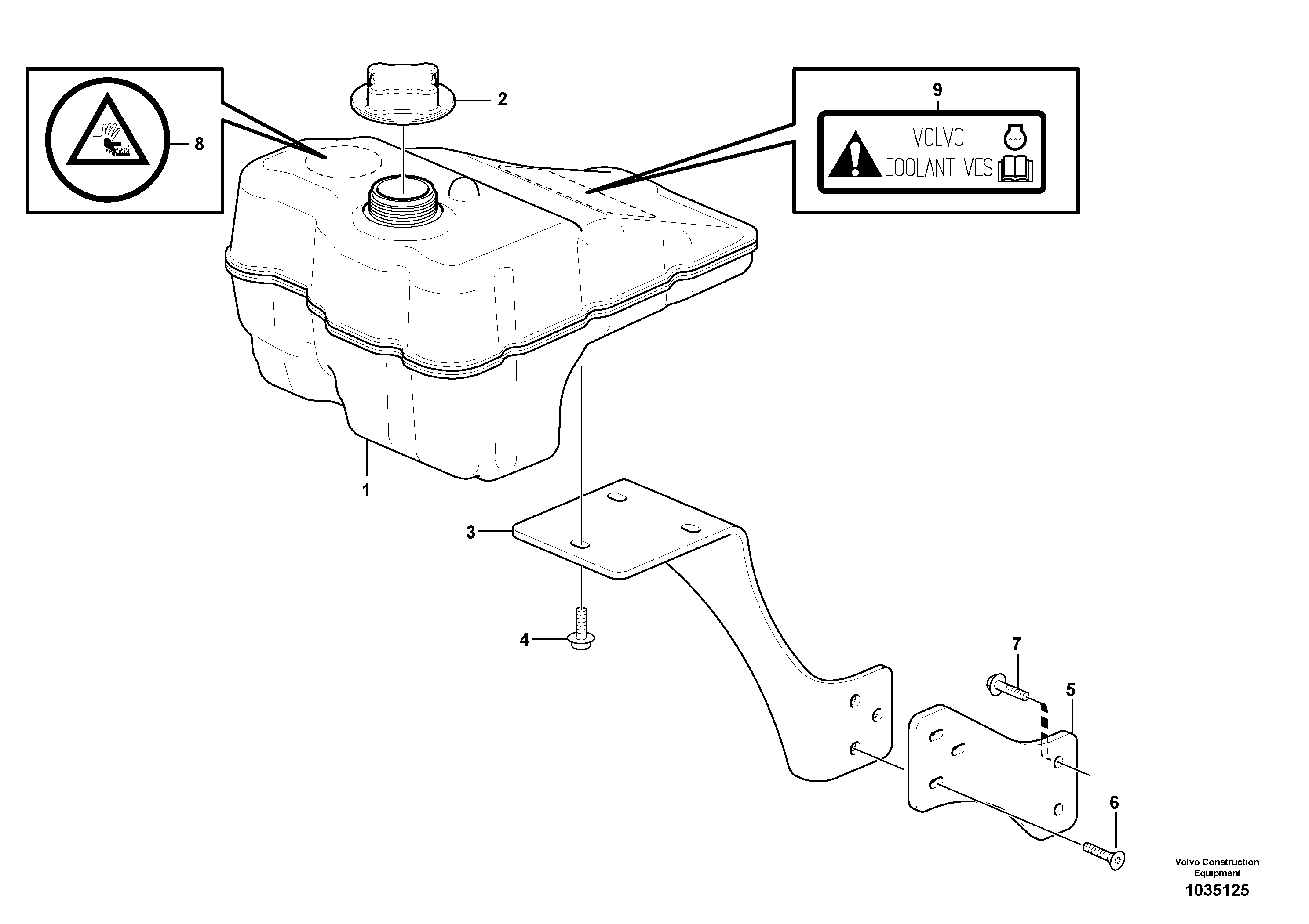 Bracket VOE16201166 VOLVO