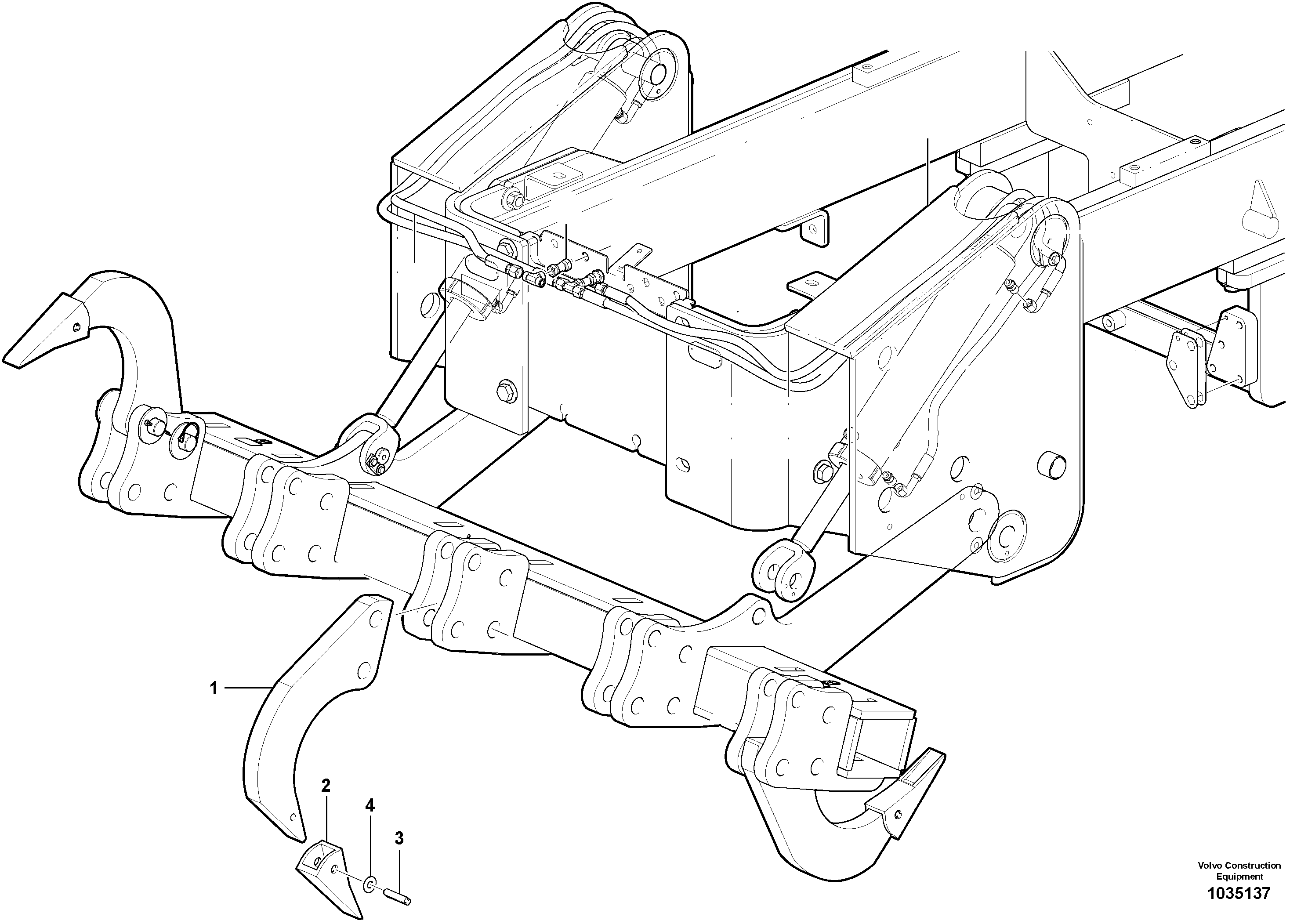 Wire, Wiper front VOE16002235 VOLVO