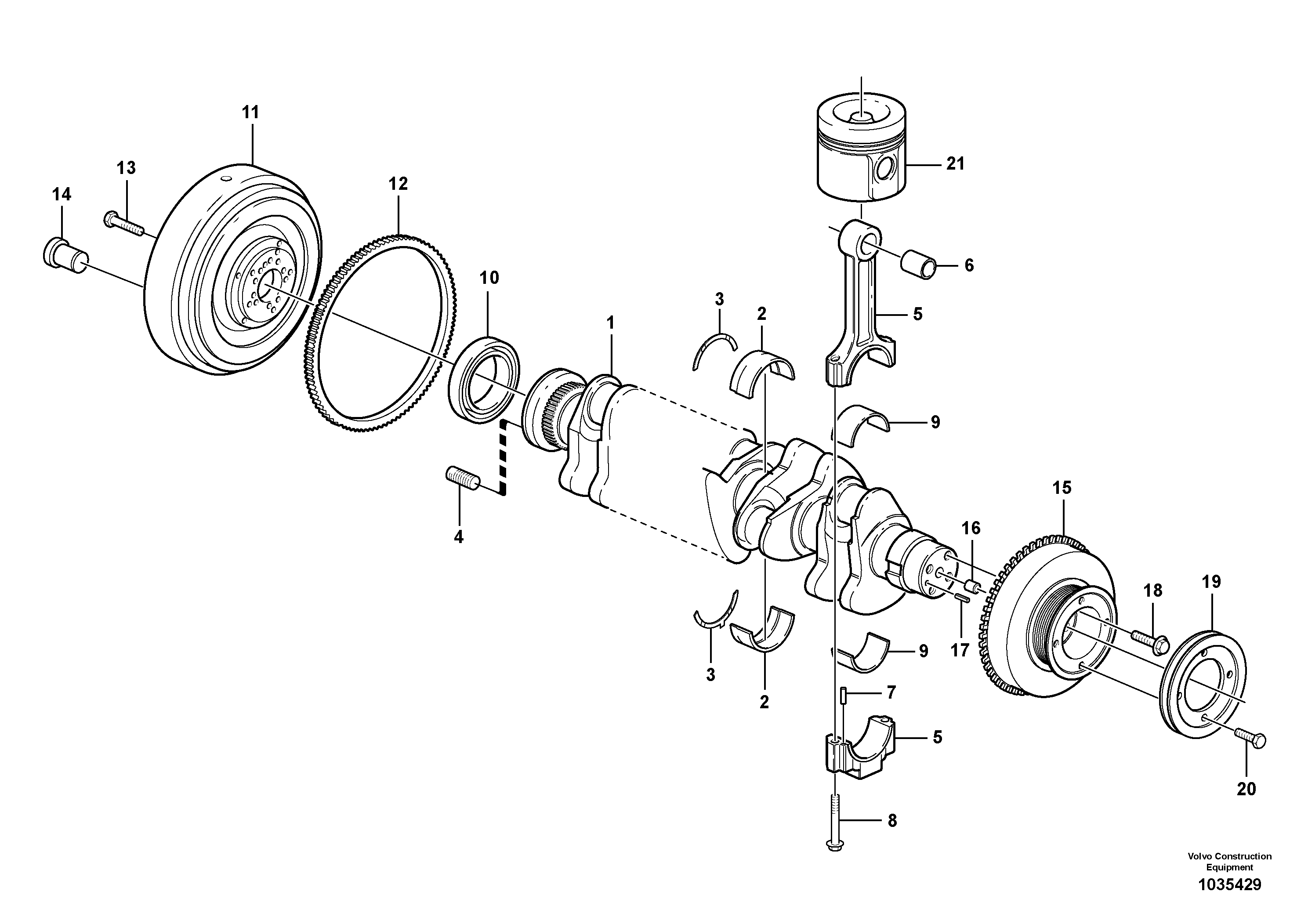 Snap Ring VOE20459152 VOLVO