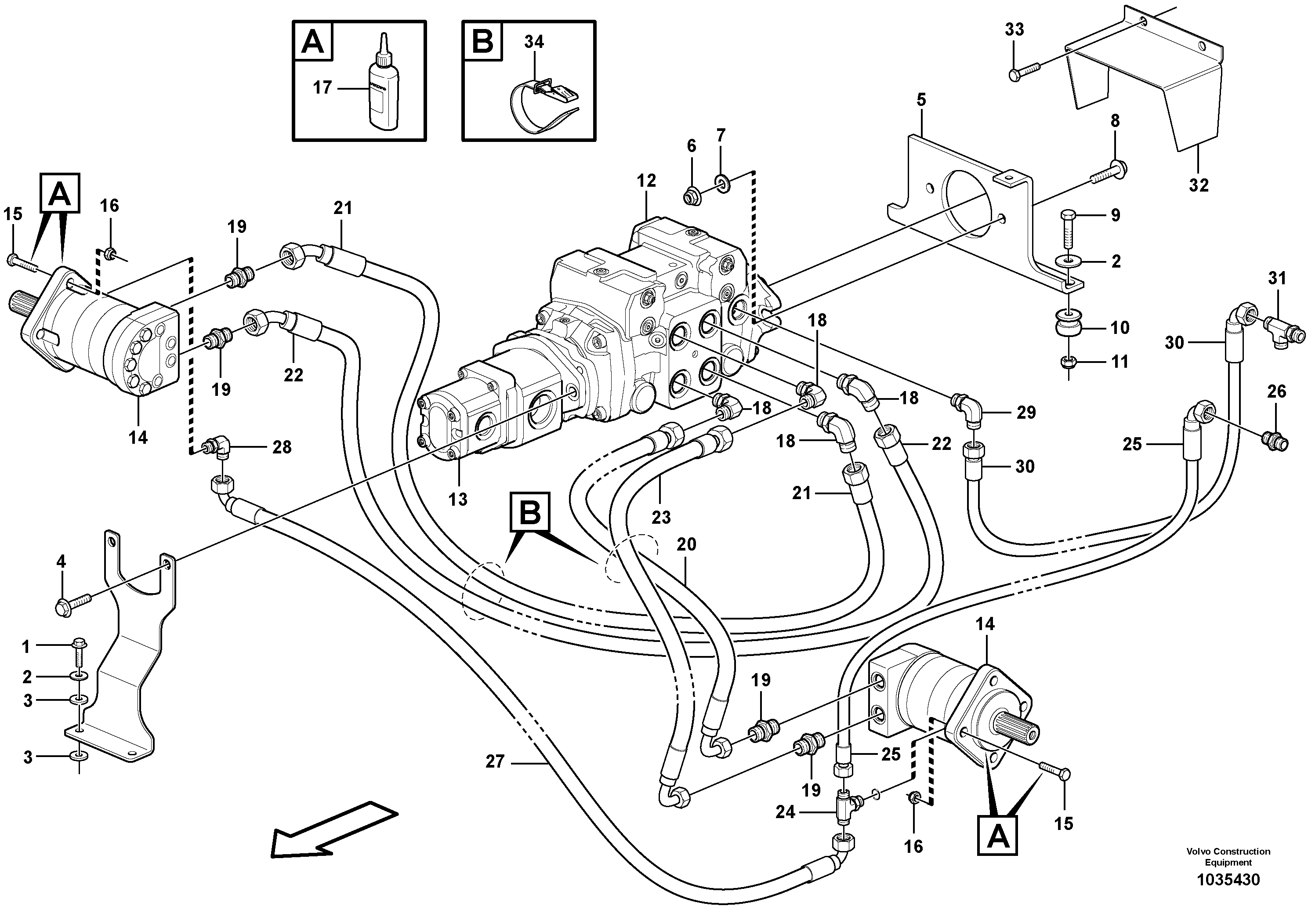 Bracket VOE15633133 VOLVO
