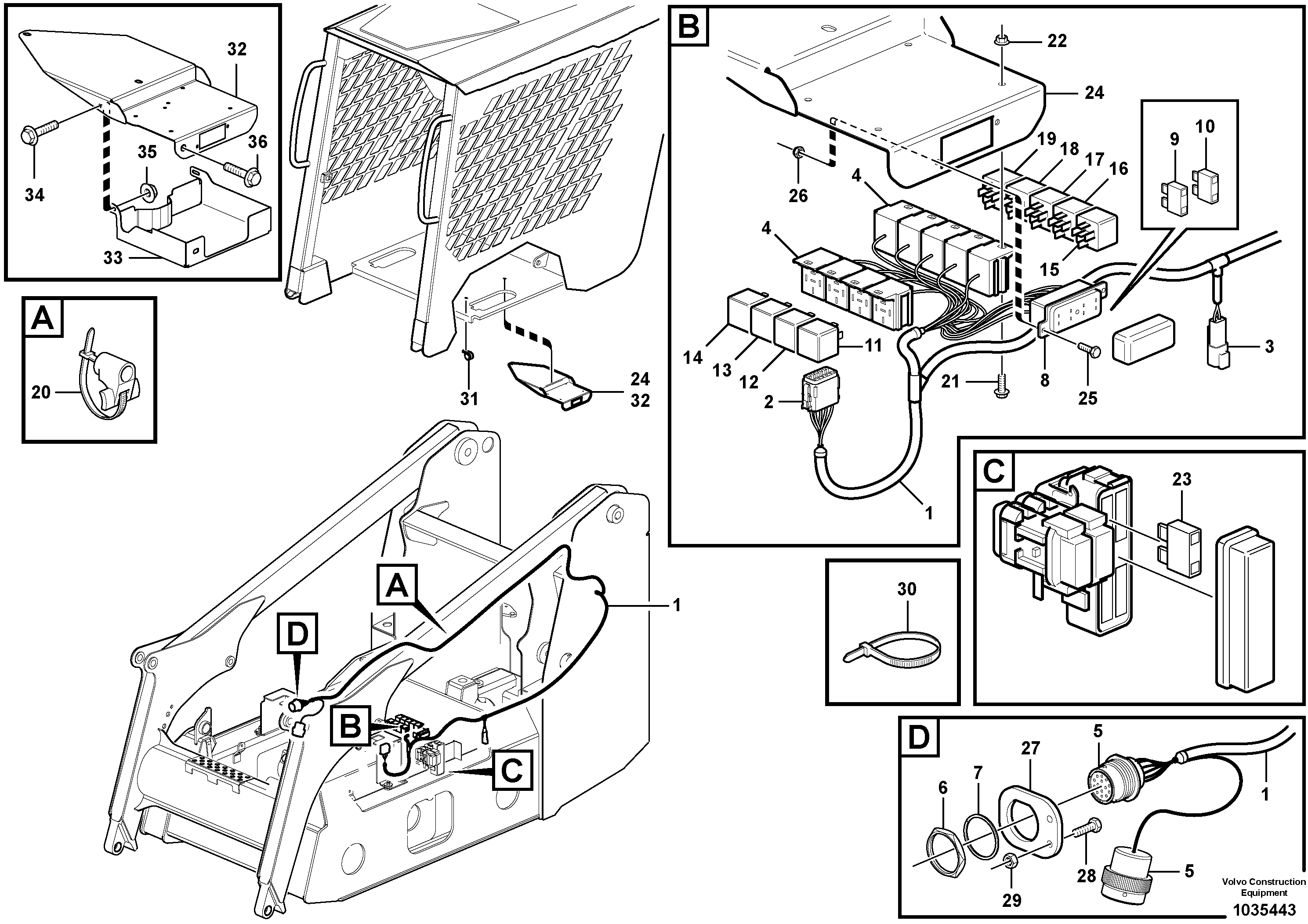 Seat frame VOE15405884 VOLVO