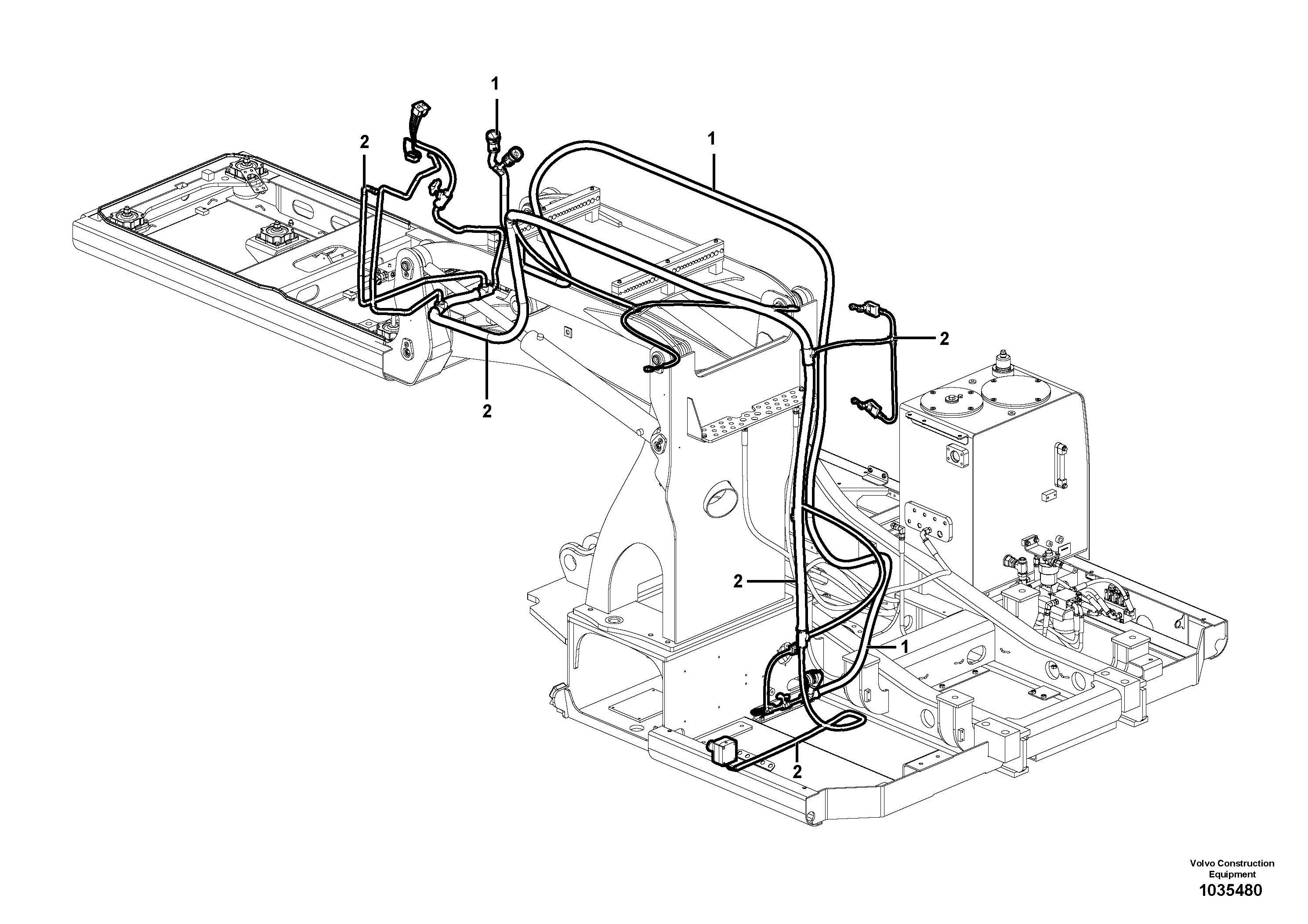 Cable harness VOE14351163 VOLVO