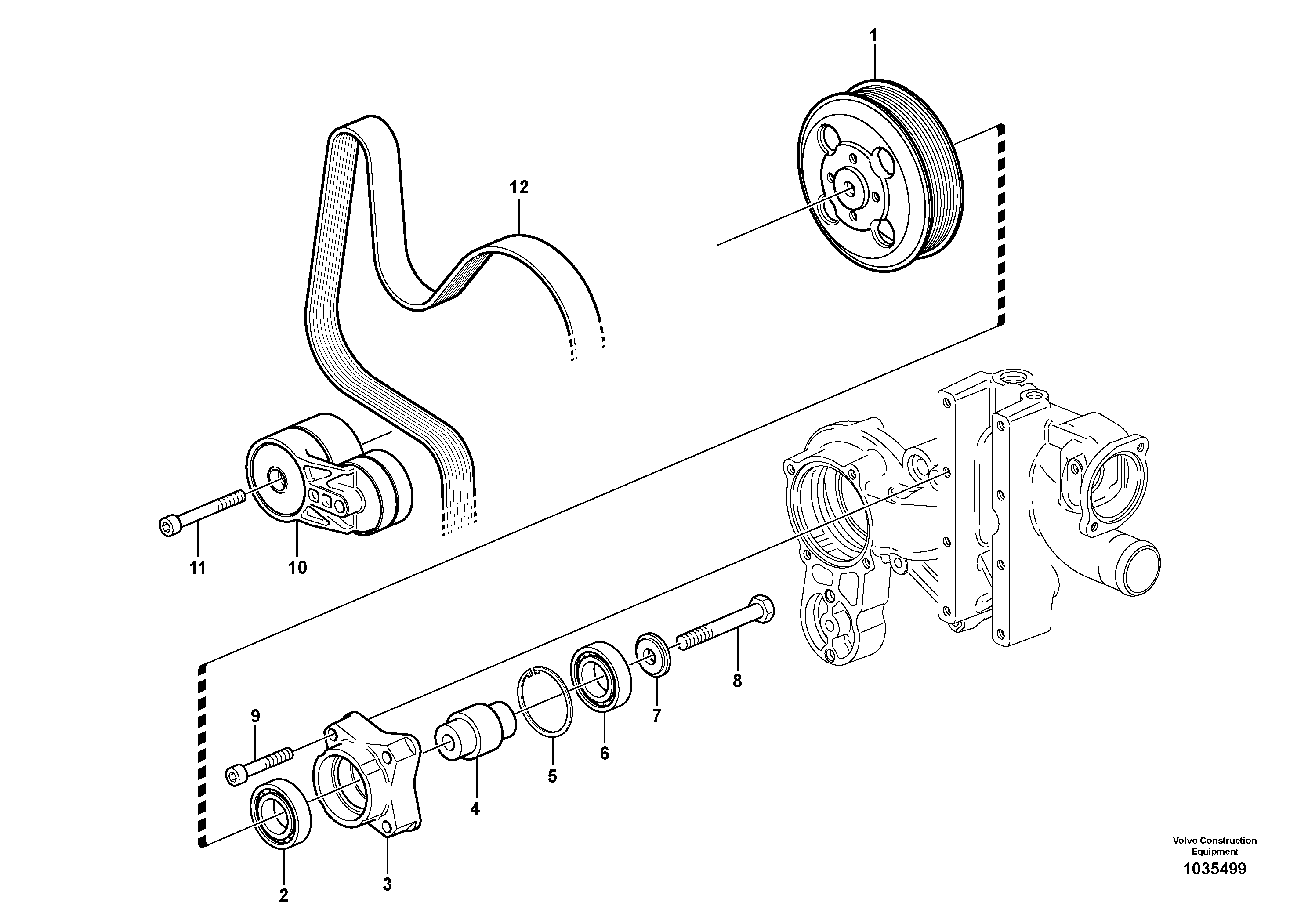 Seat frame VOE22745698 VOLVO