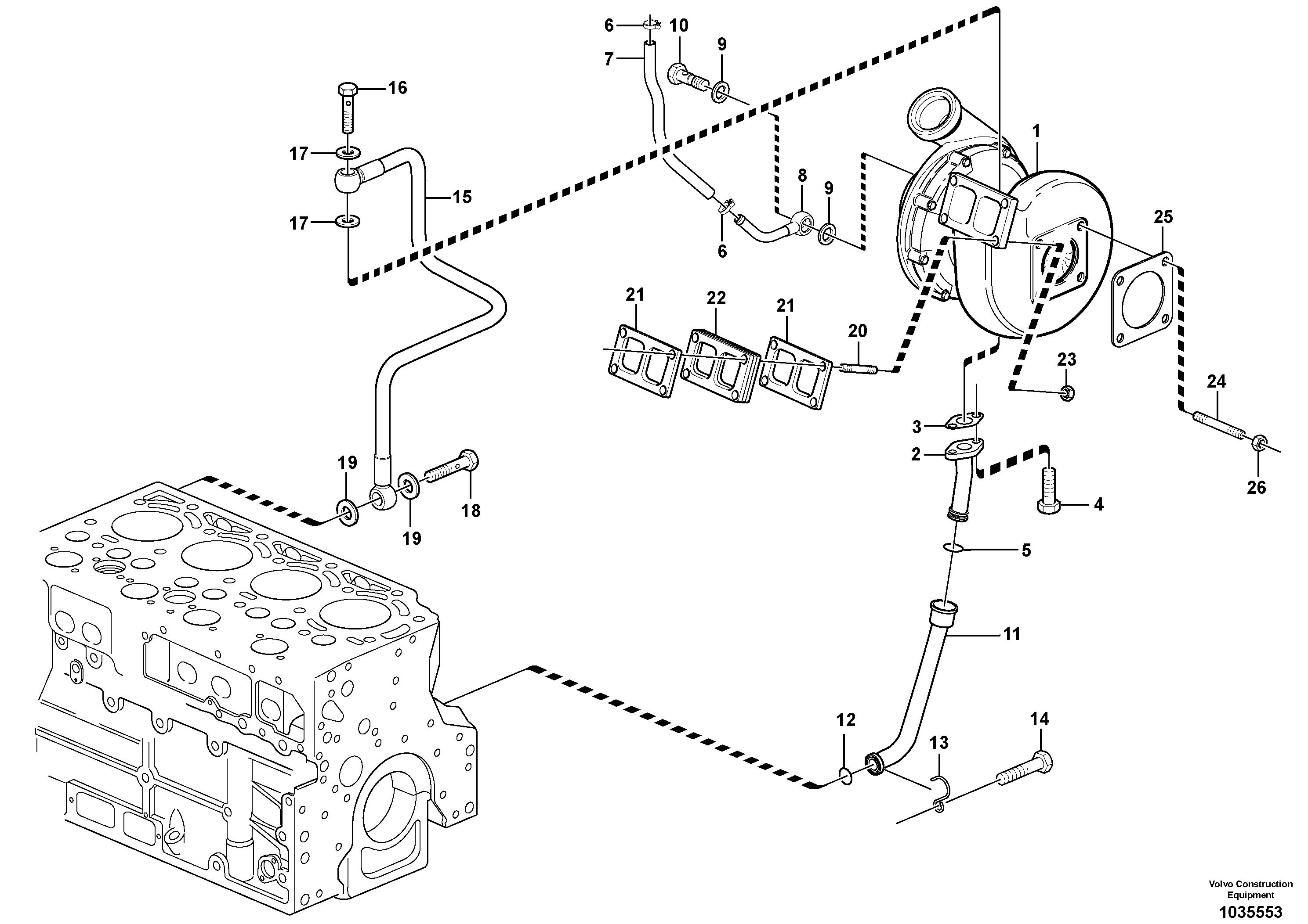 Control sleeve VOE21171388 VOLVO