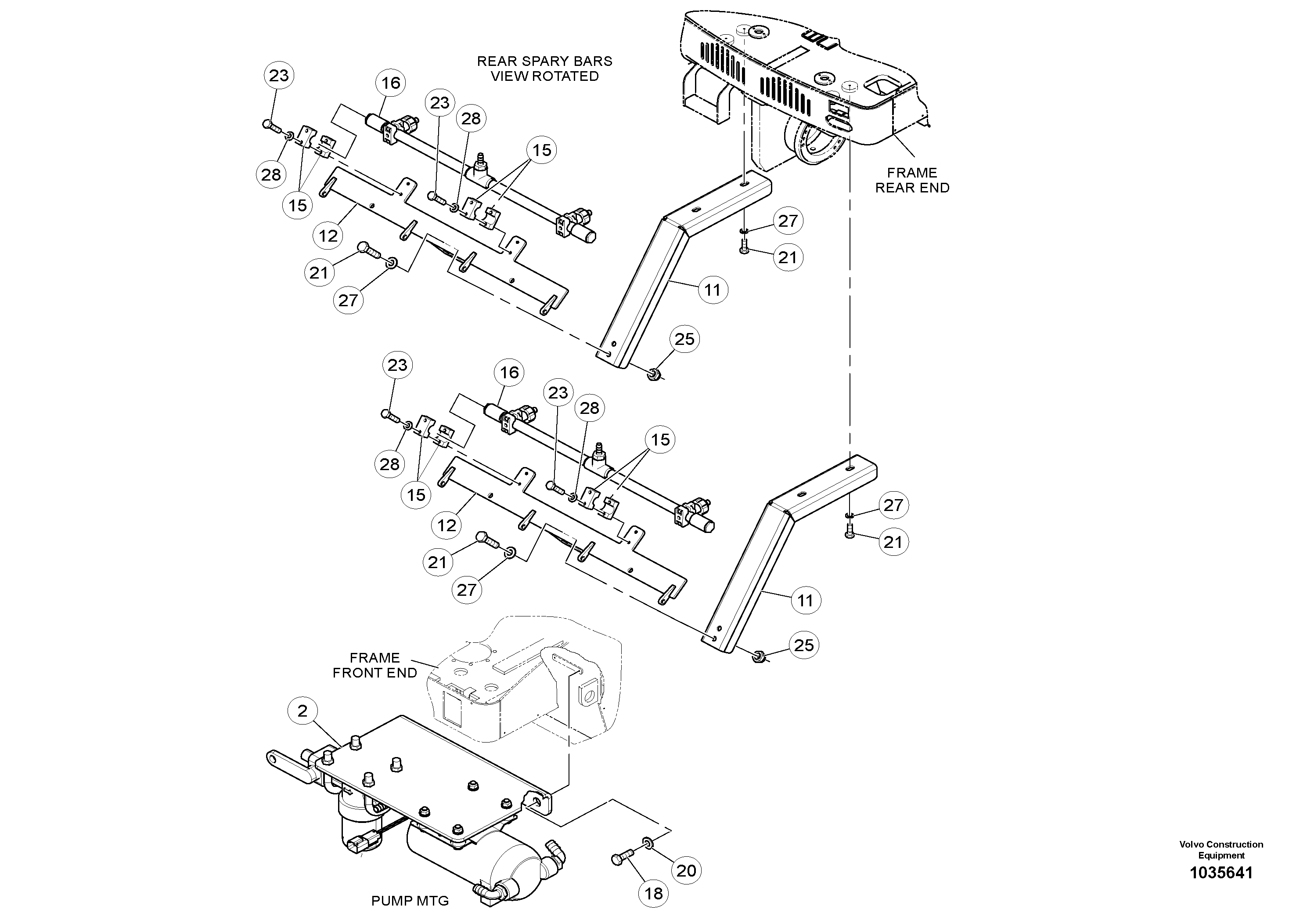 Mounting rail RM96701479 VOLVO