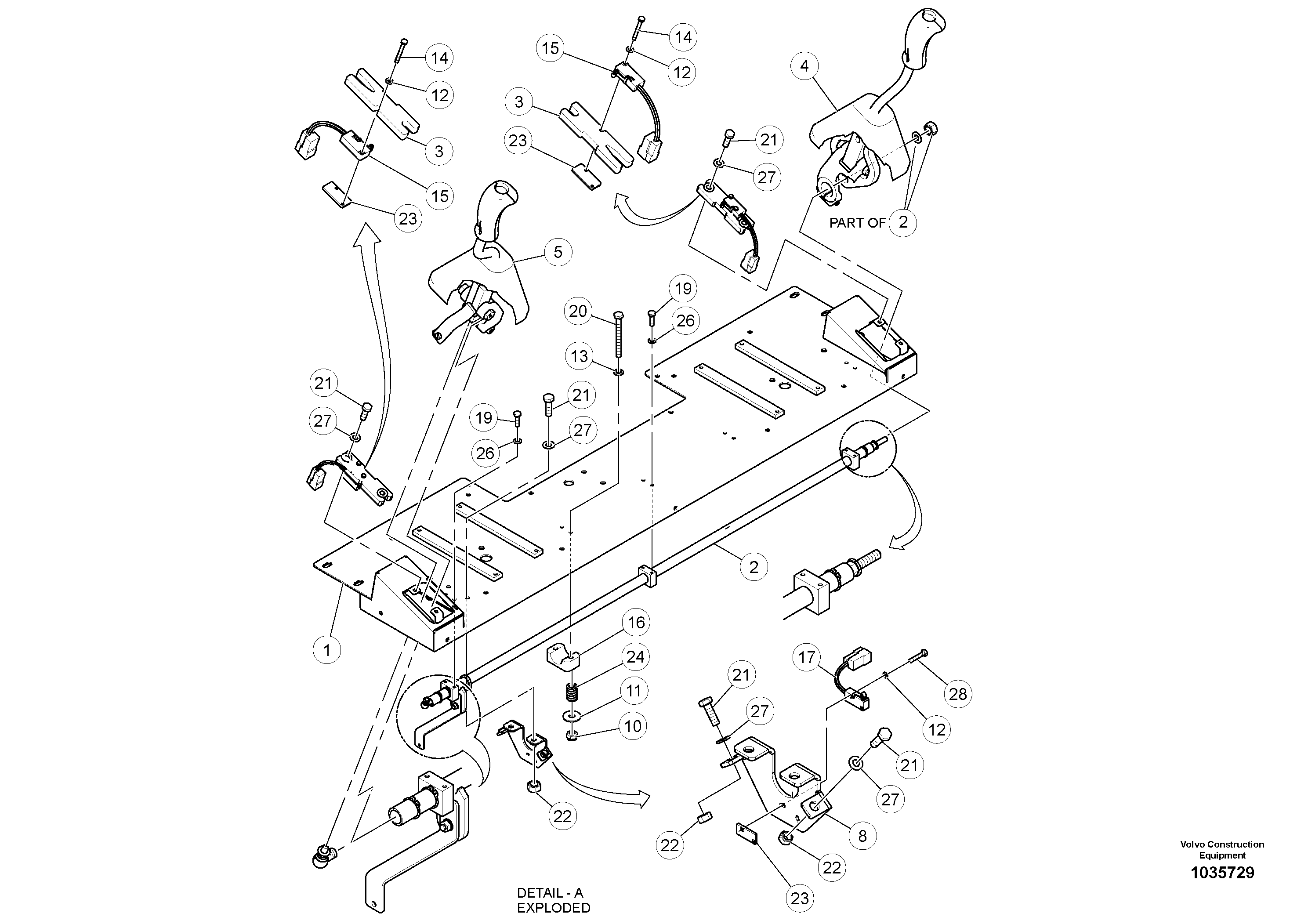 Mounting rail RM96752233 VOLVO