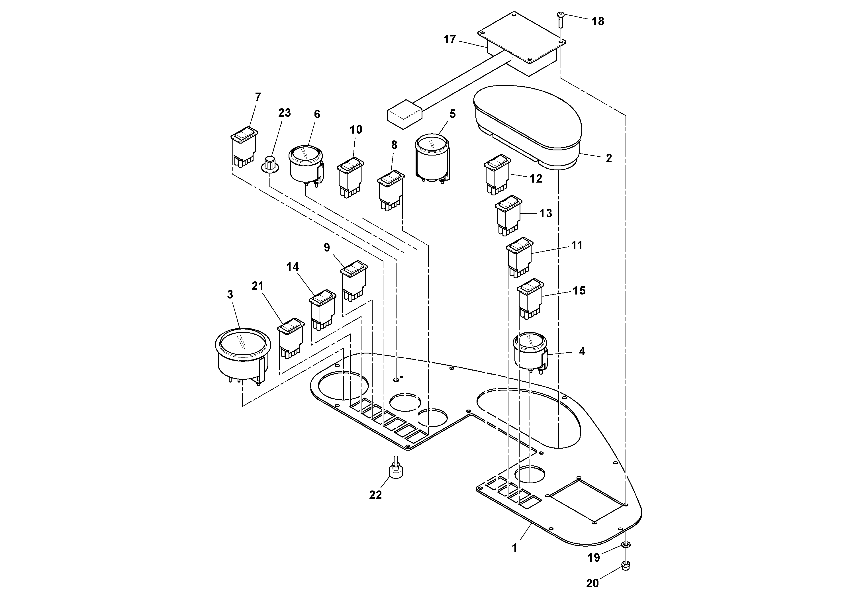 Tilt bearing RM/VOE96738554 VOLVO
