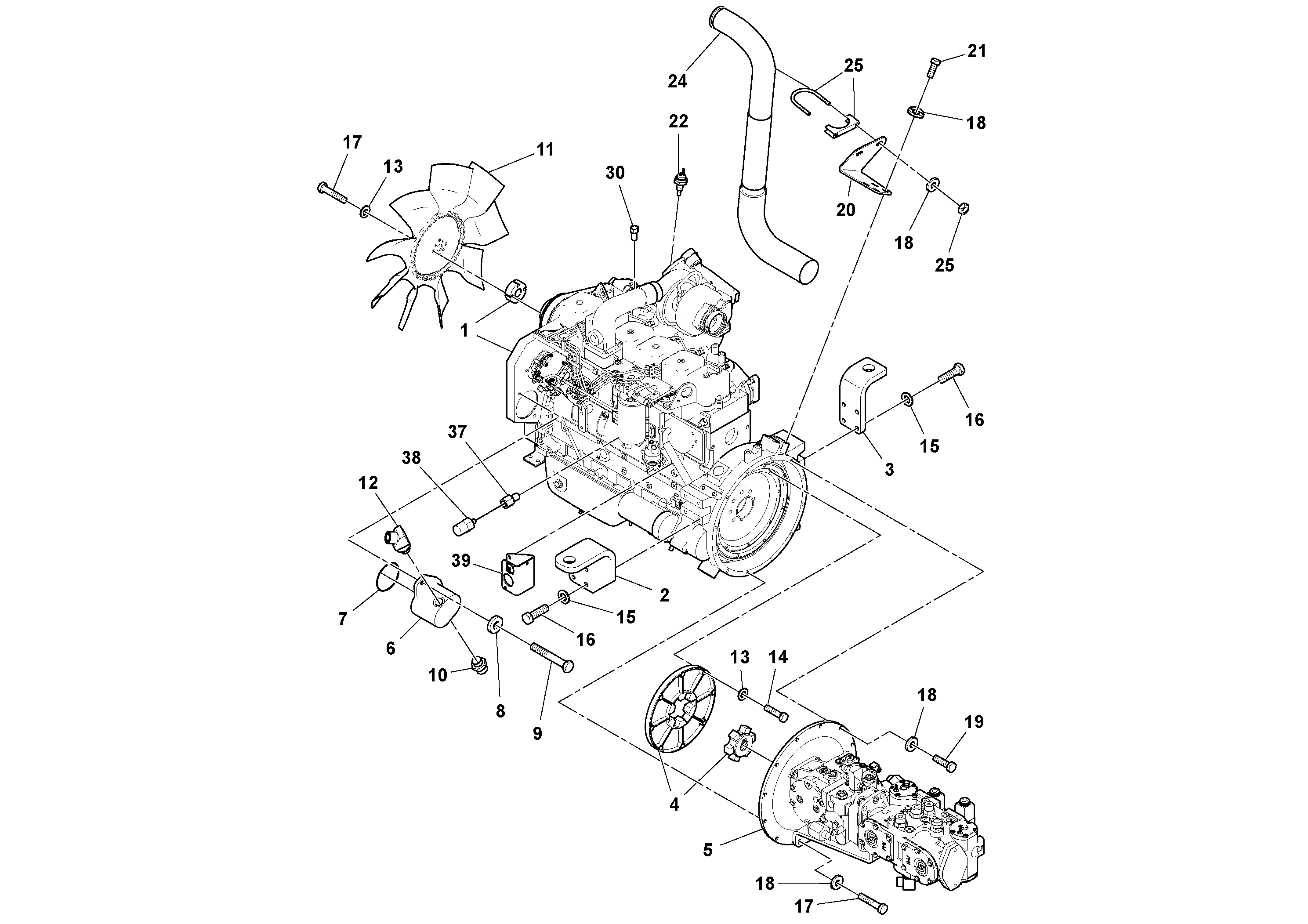 Mounting rail RM95919254 VOLVO