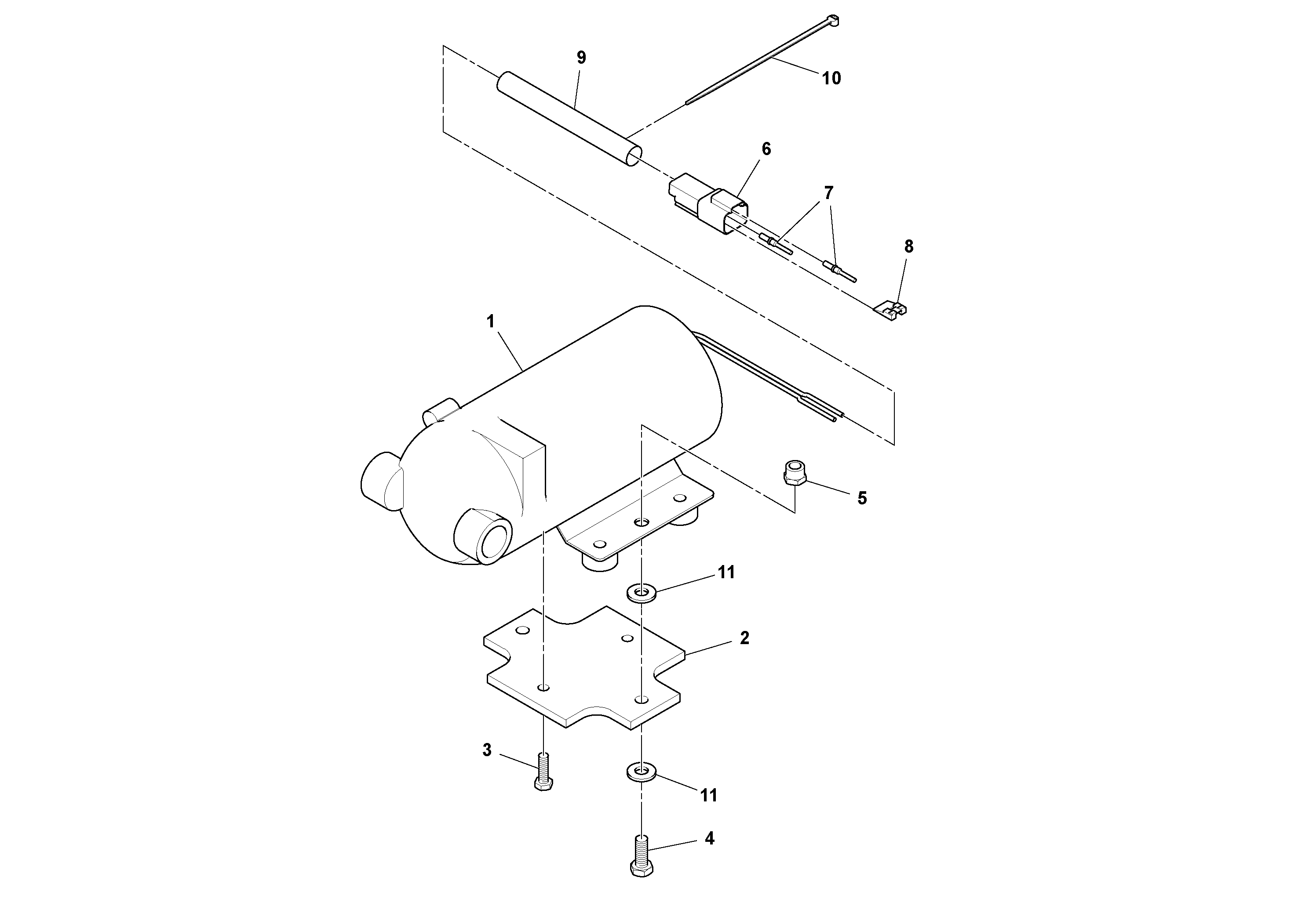 Mounting rail RM96705694 VOLVO