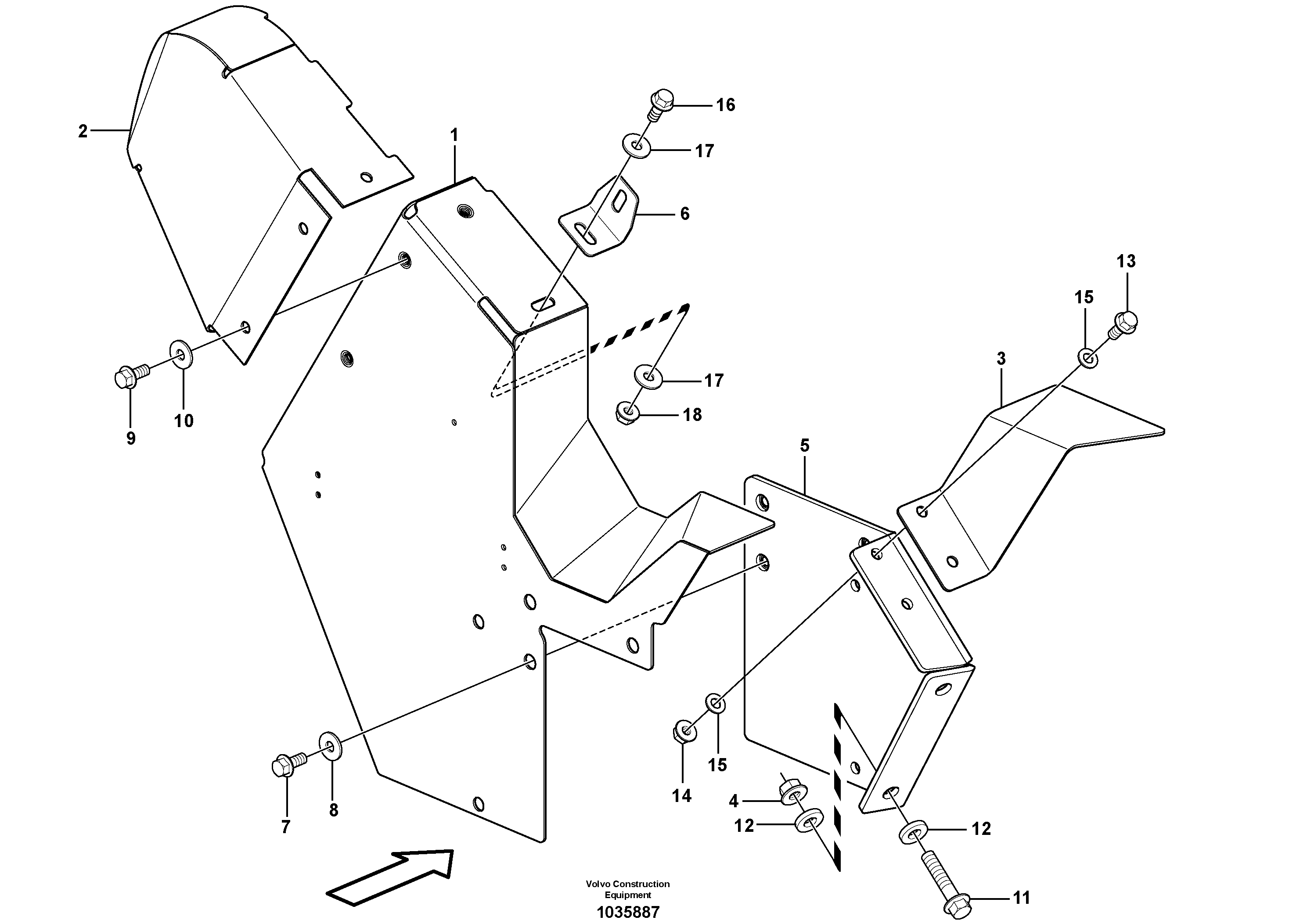 Seat frame VOE15200142 VOLVO