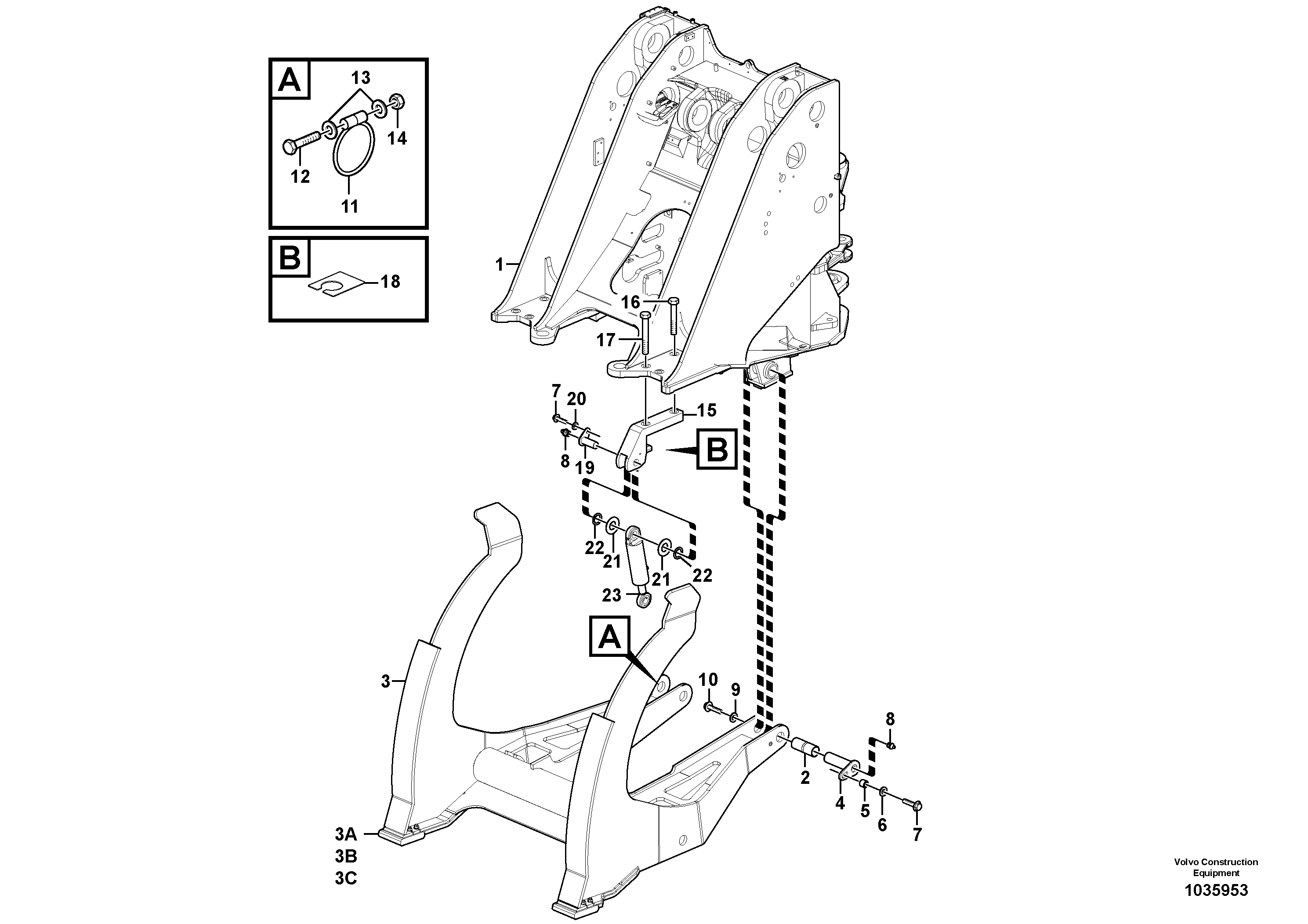 For upper engine part VOE11302685 VOLVO