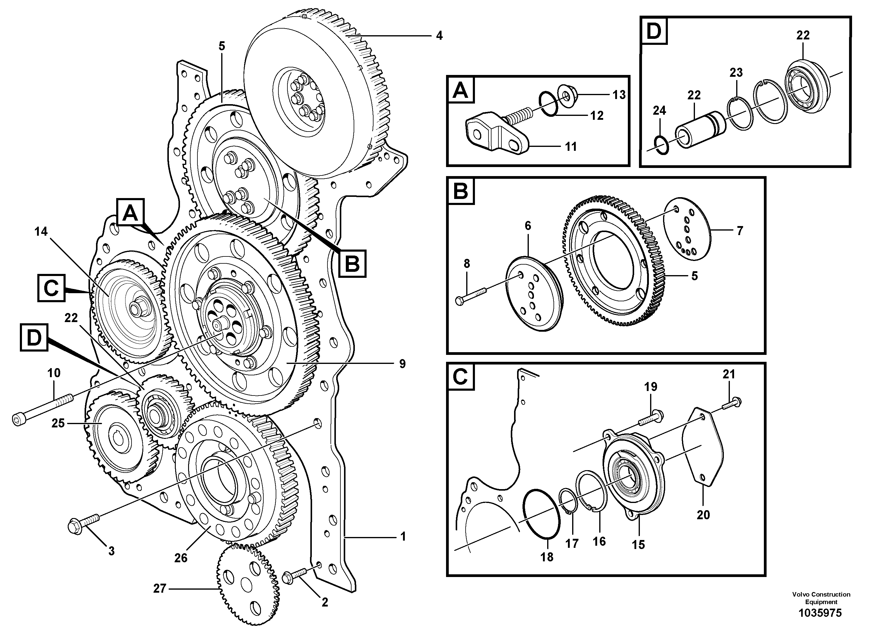 Bearing Housing VOE17488641 VOLVO