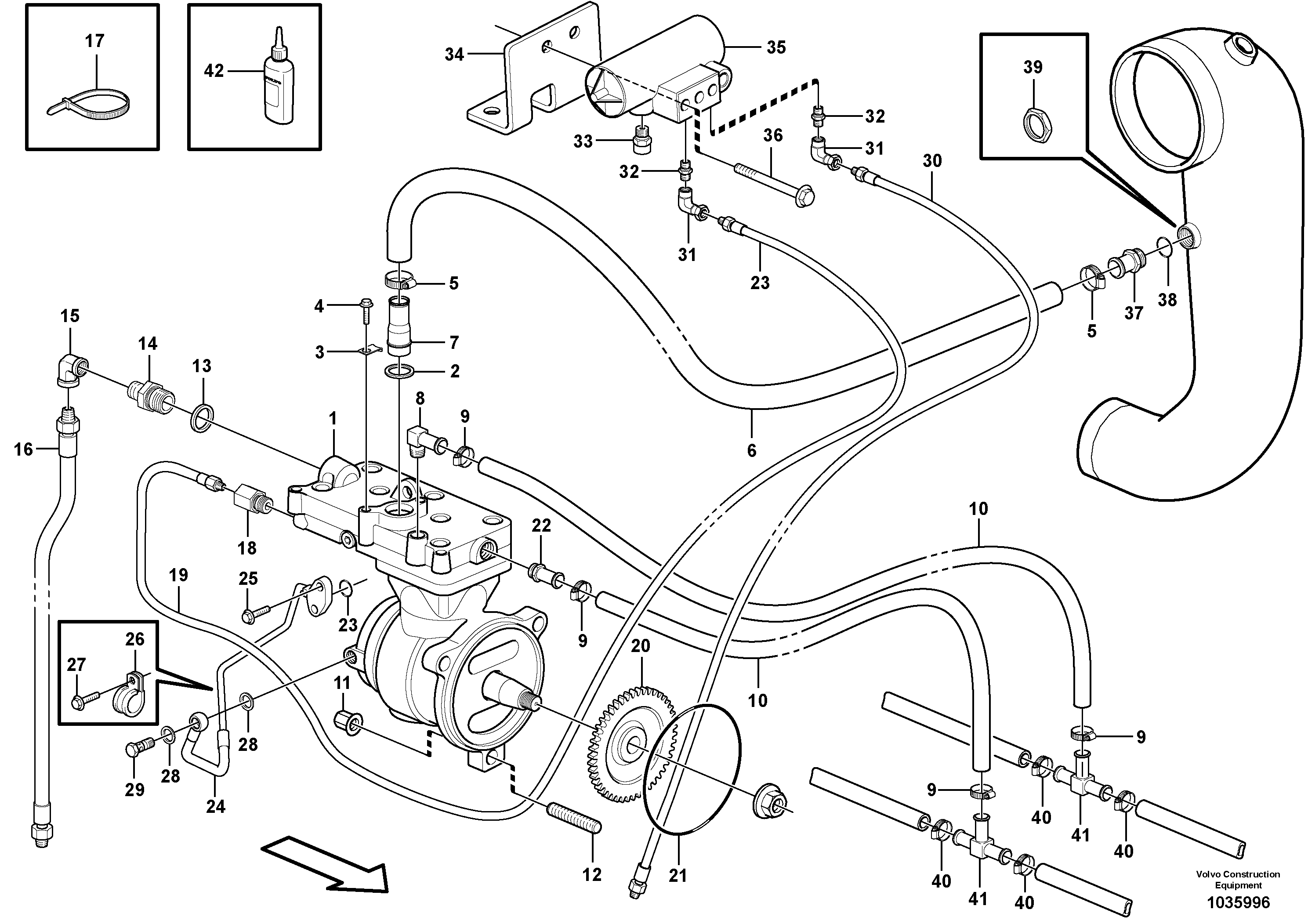 Timing gear casing VOE16004272 VOLVO