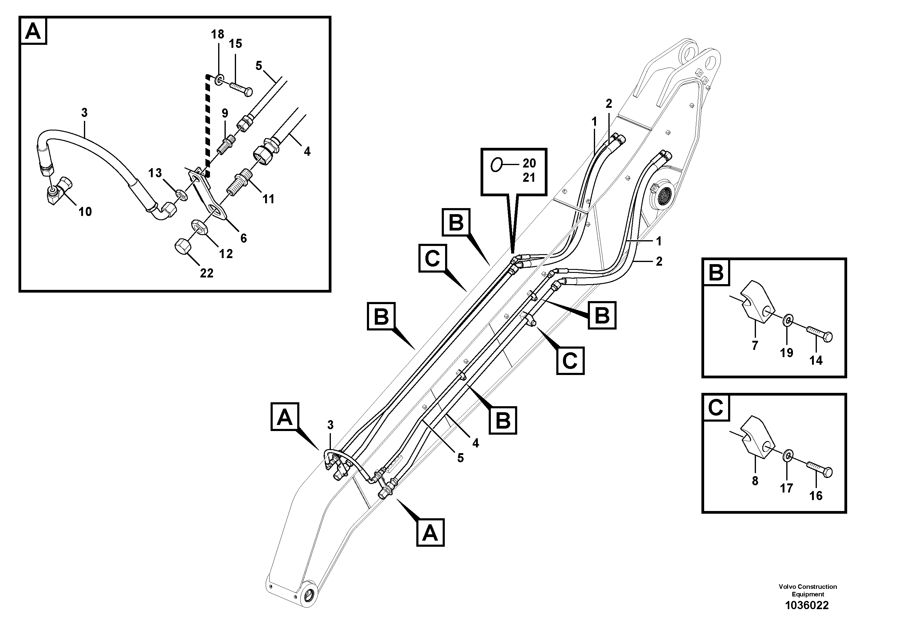 Mounting rail VOE997926 VOLVO
