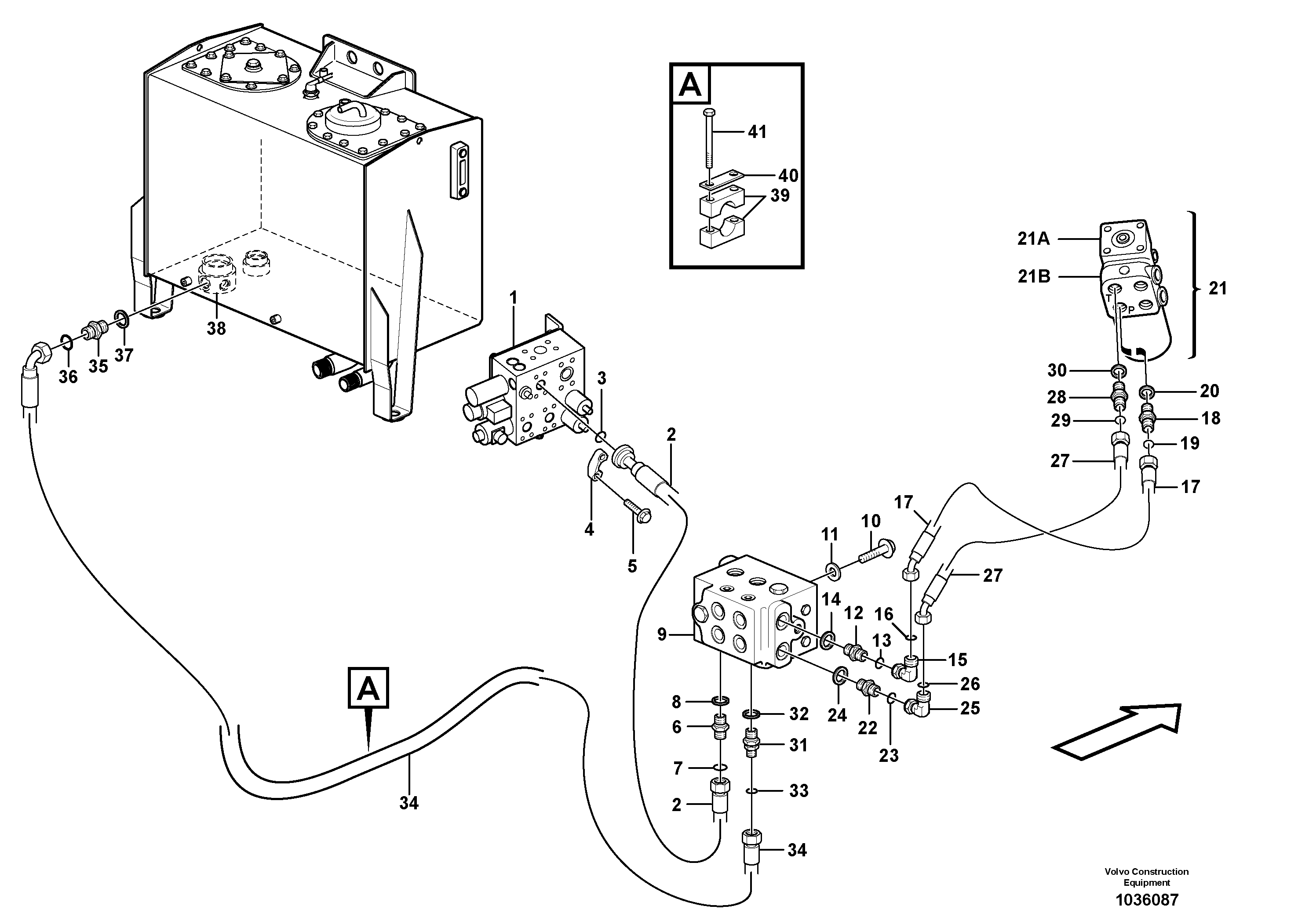 Timing gear casing VOE15099386 VOLVO