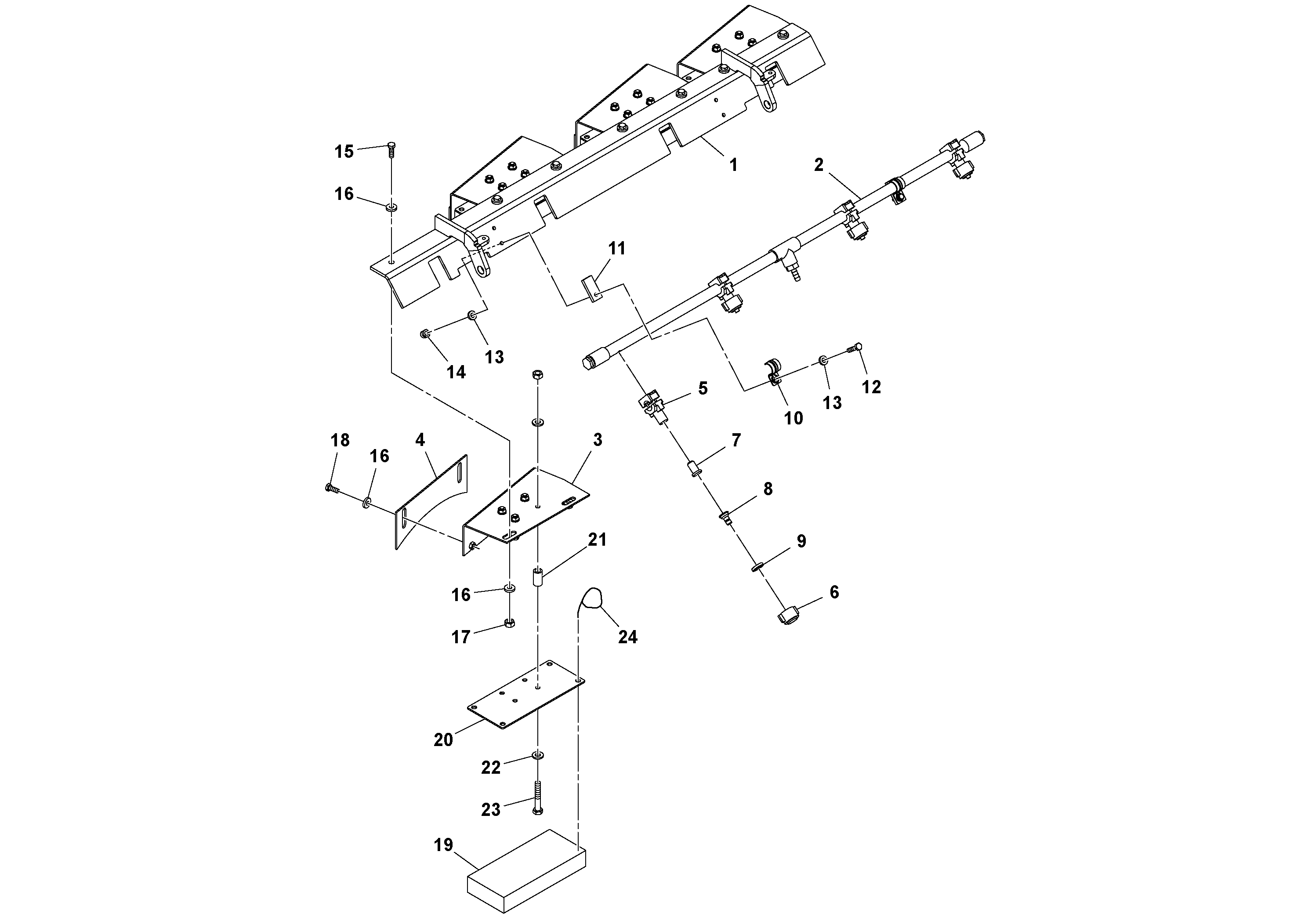 Mounting rail RM96702402 VOLVO