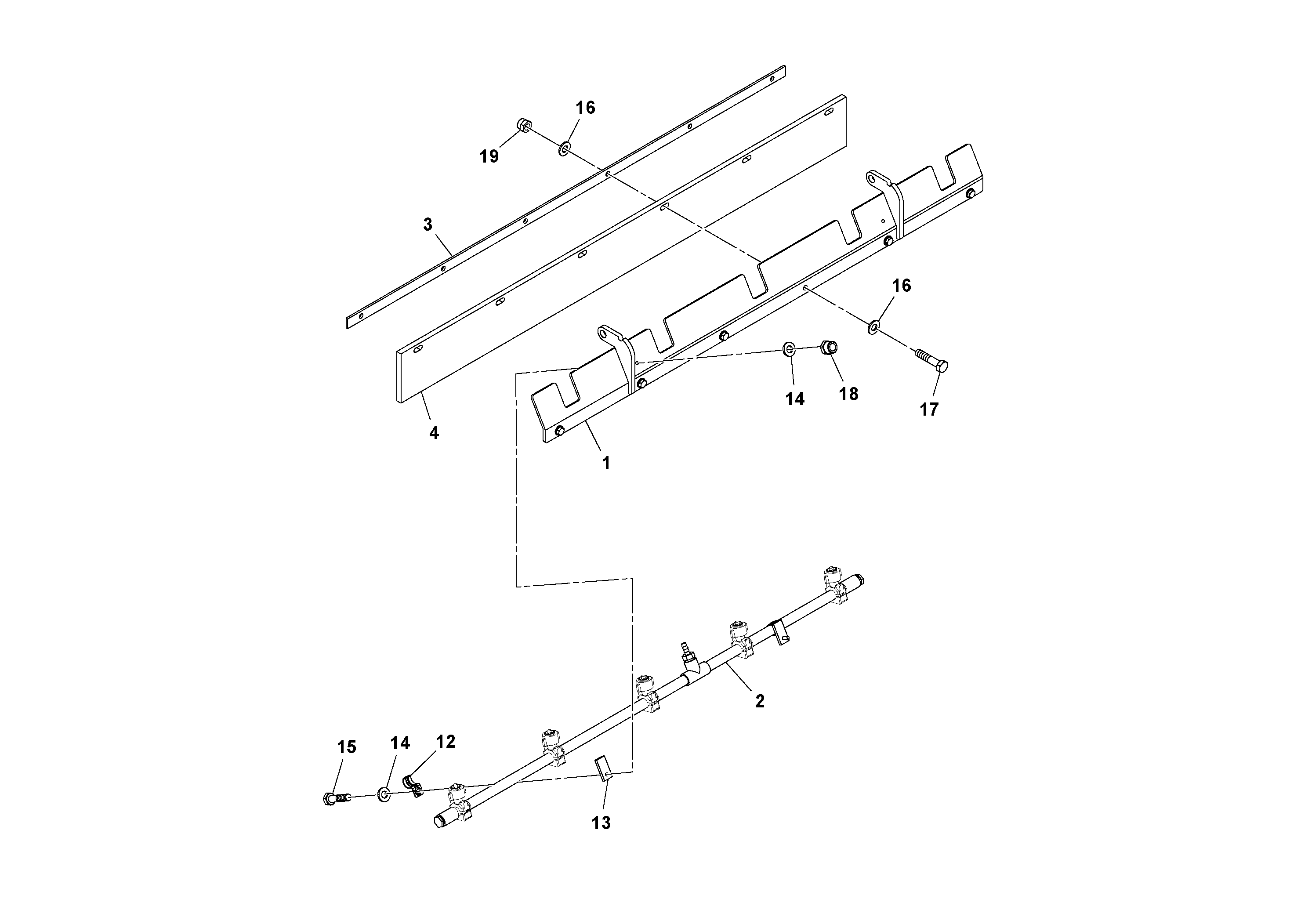 Mounting rail RM96705124 VOLVO