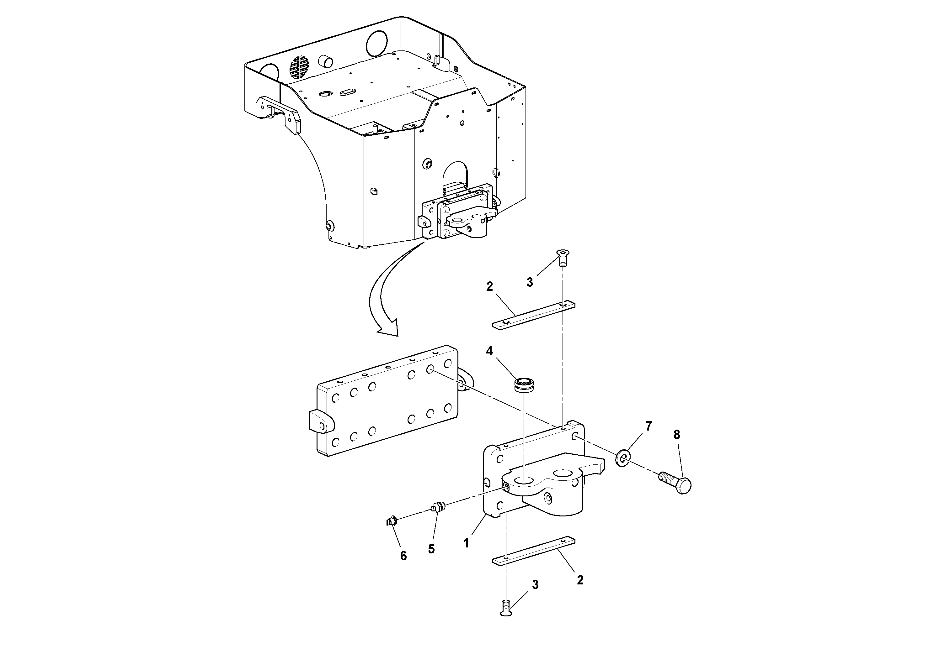 Mounting rail RM96703962 VOLVO