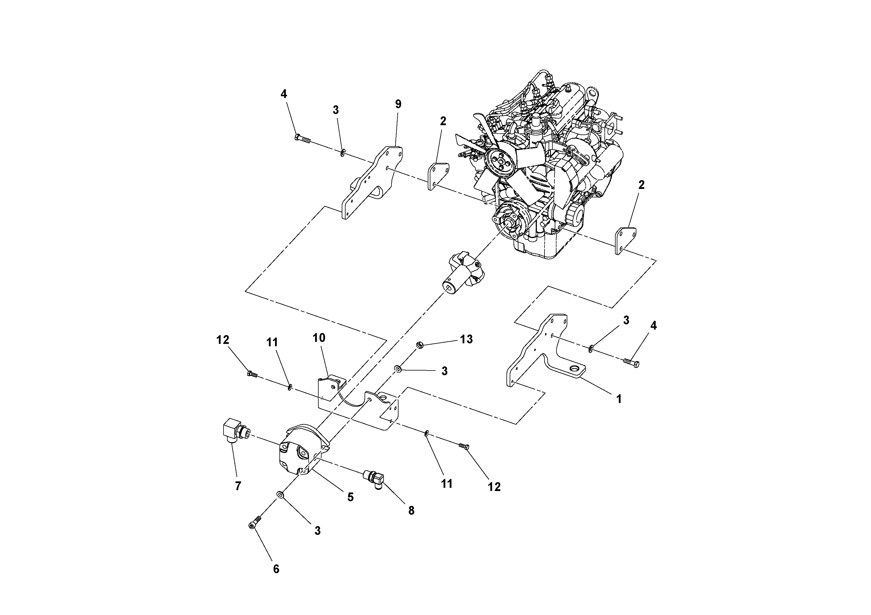Mounting rail RM/VOE96713185 VOLVO