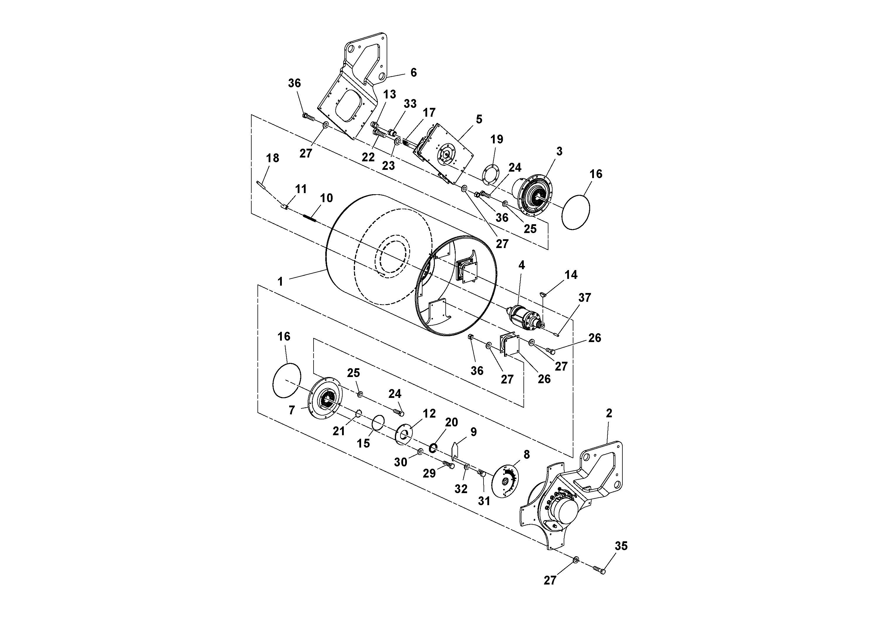 Balancer gasket RM13154315 VOLVO