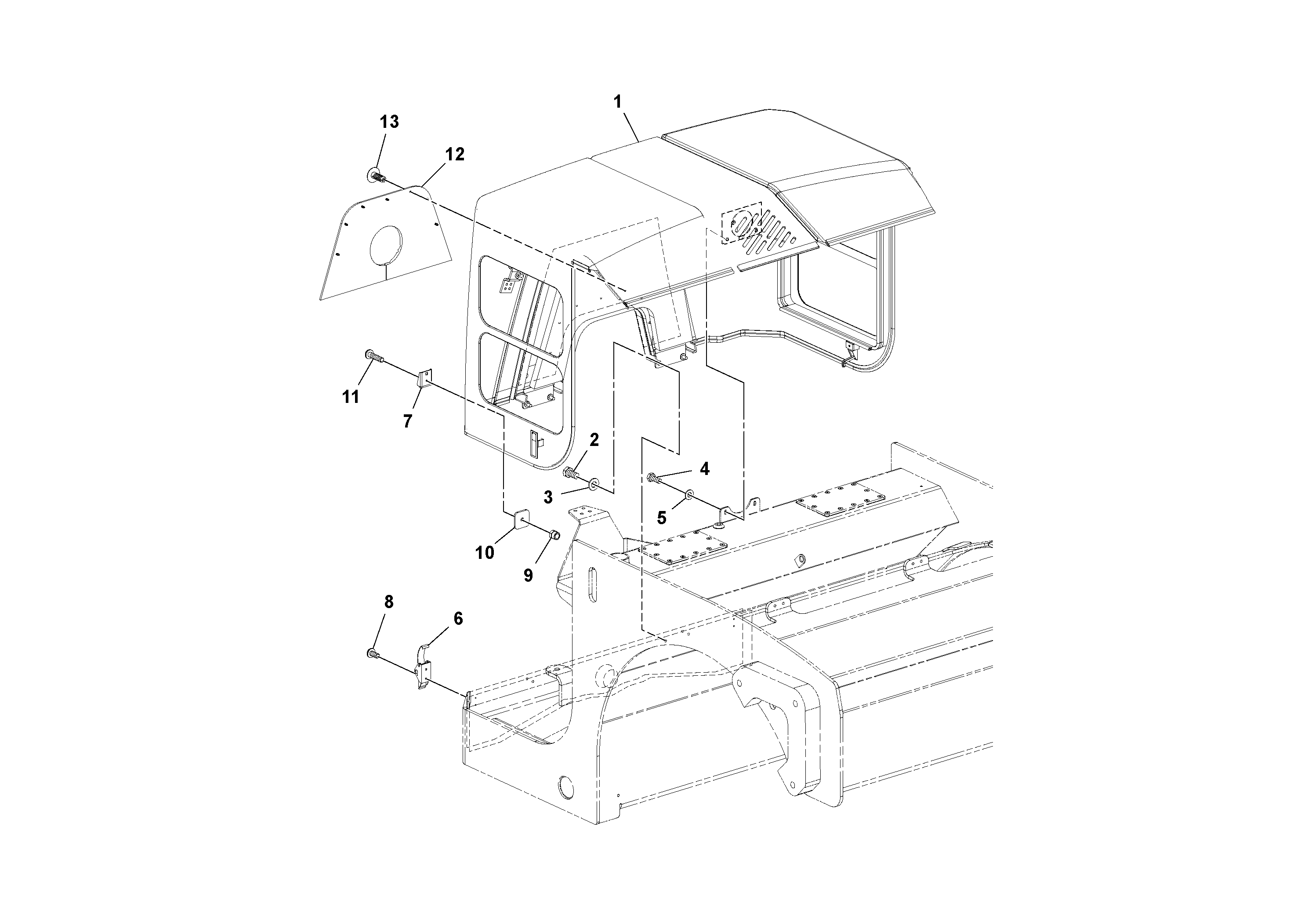 Mounting rail RM/VOE59134643 VOLVO