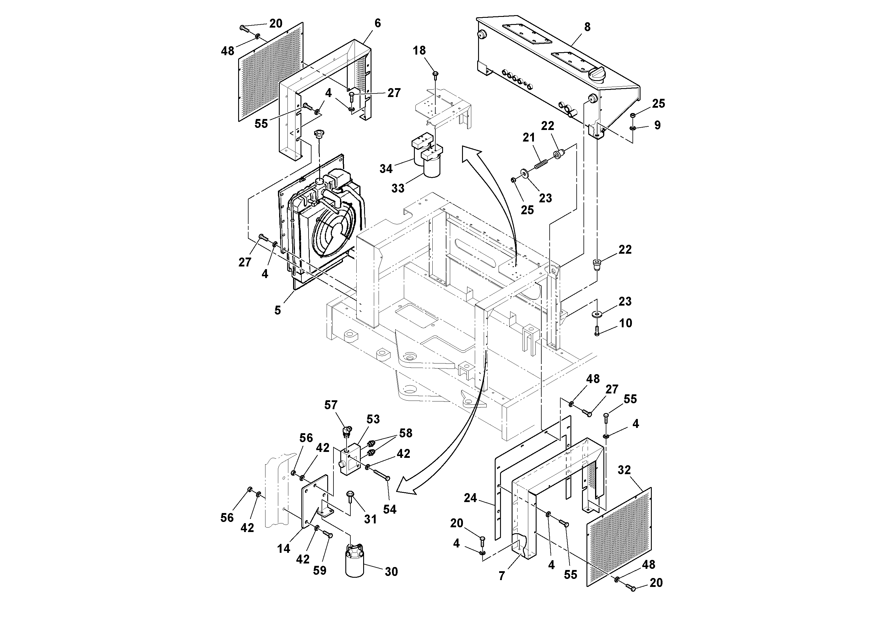 Seat frame RM59217059 VOLVO