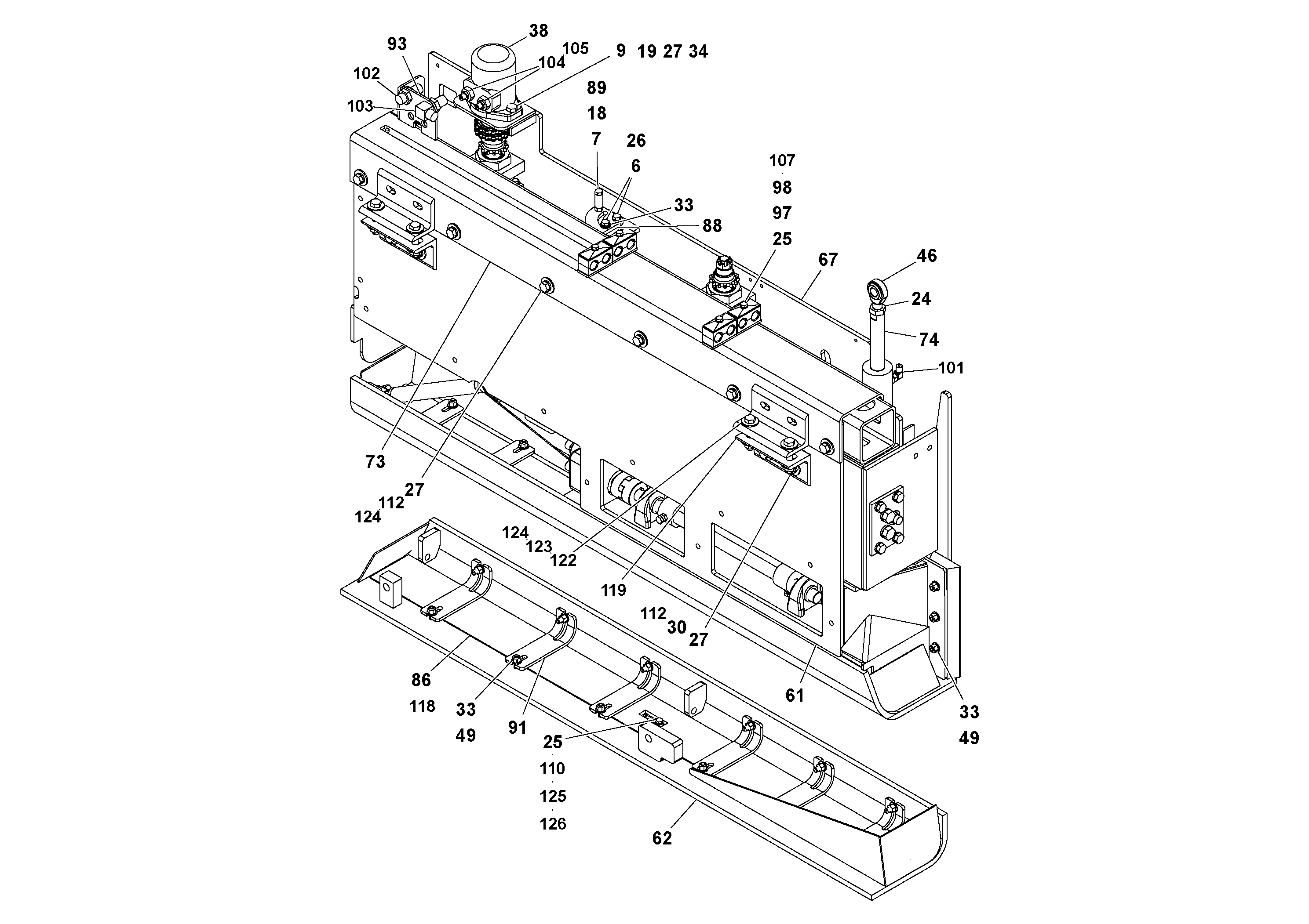 Support, 2000 l/2300 l RM20313276 VOLVO