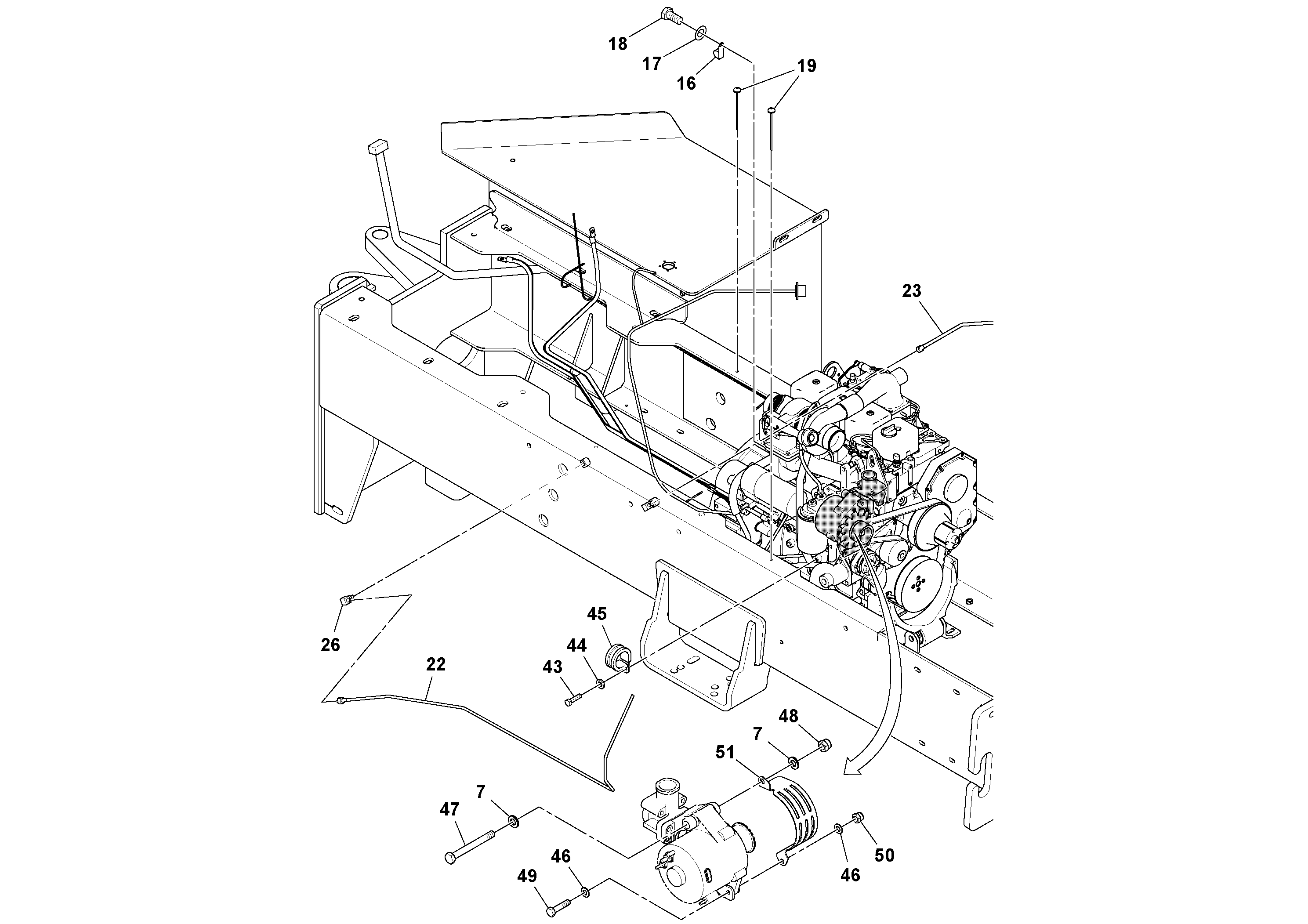 Mounting rail RM96715602 VOLVO