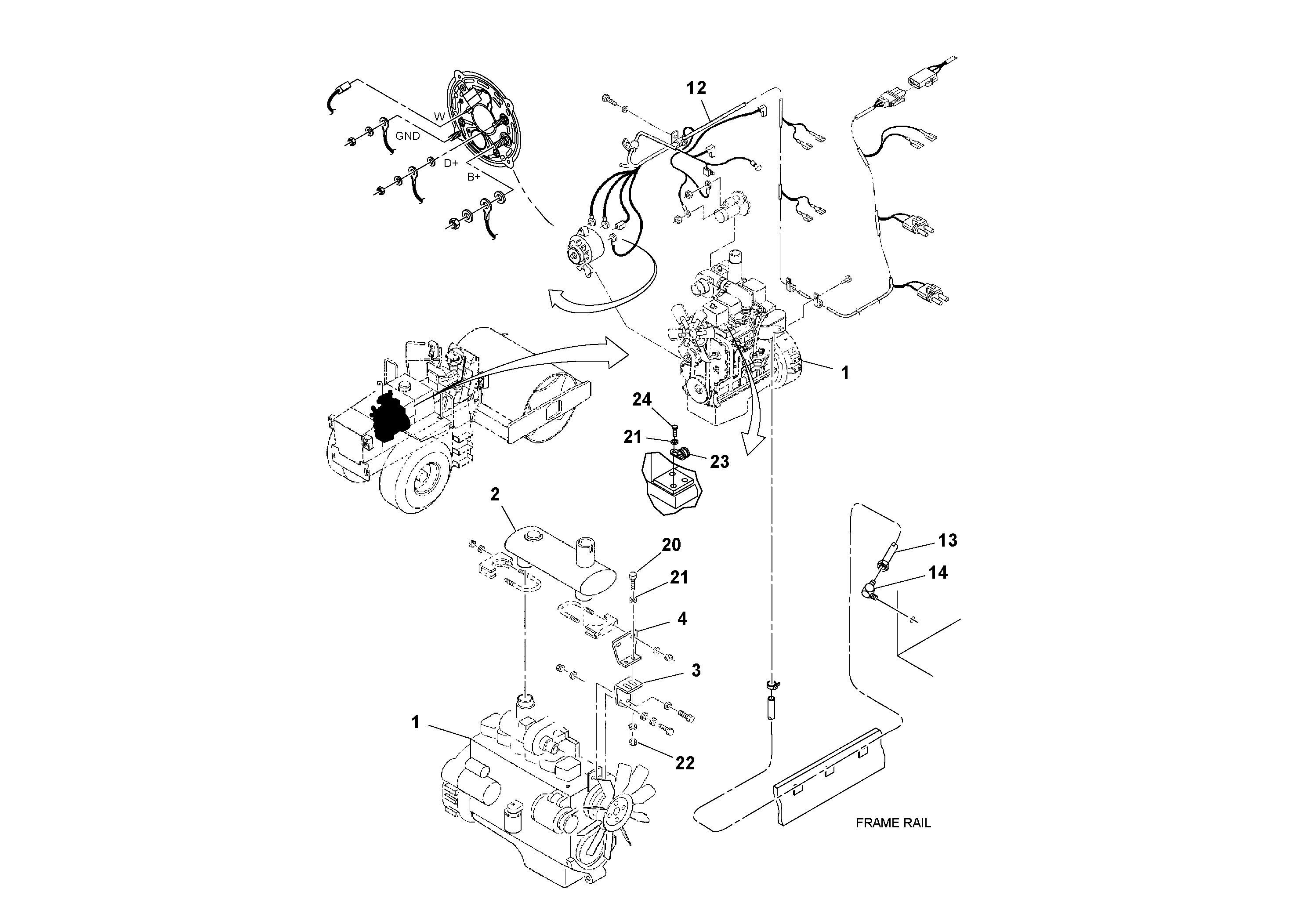 Seat frame RM58947342 VOLVO
