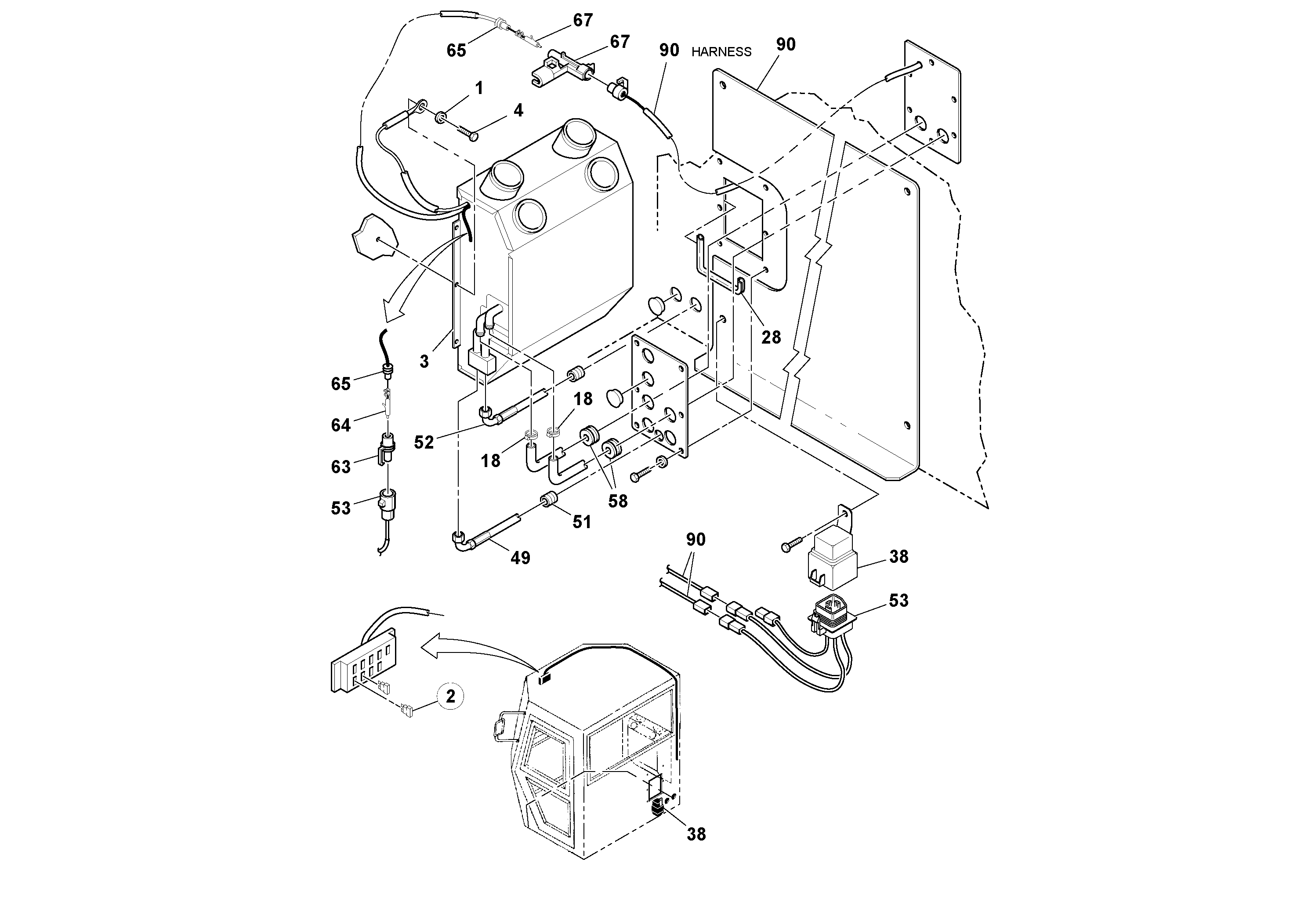 Seat frame RM59220293 VOLVO