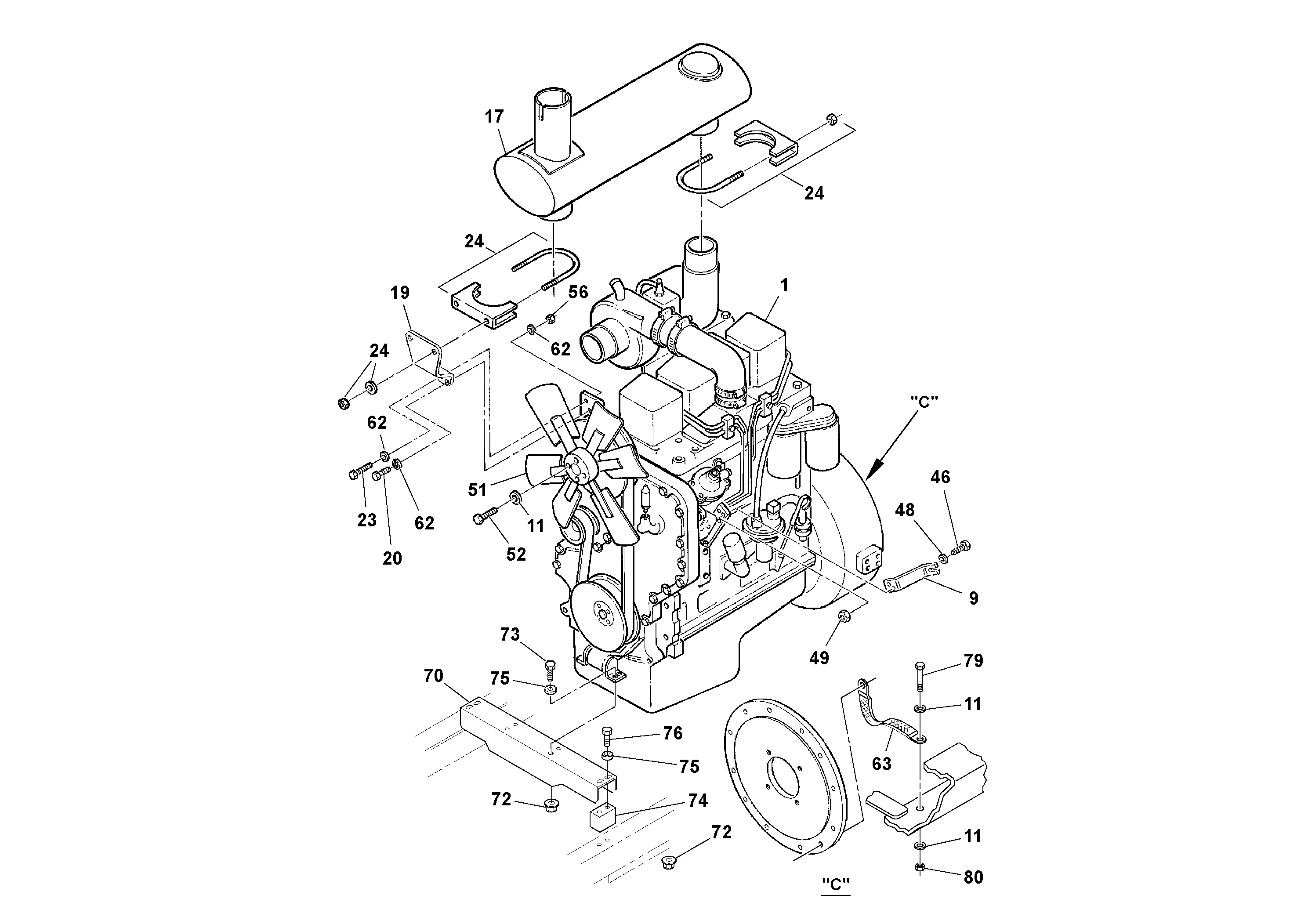 Seat frame RM13222864 VOLVO