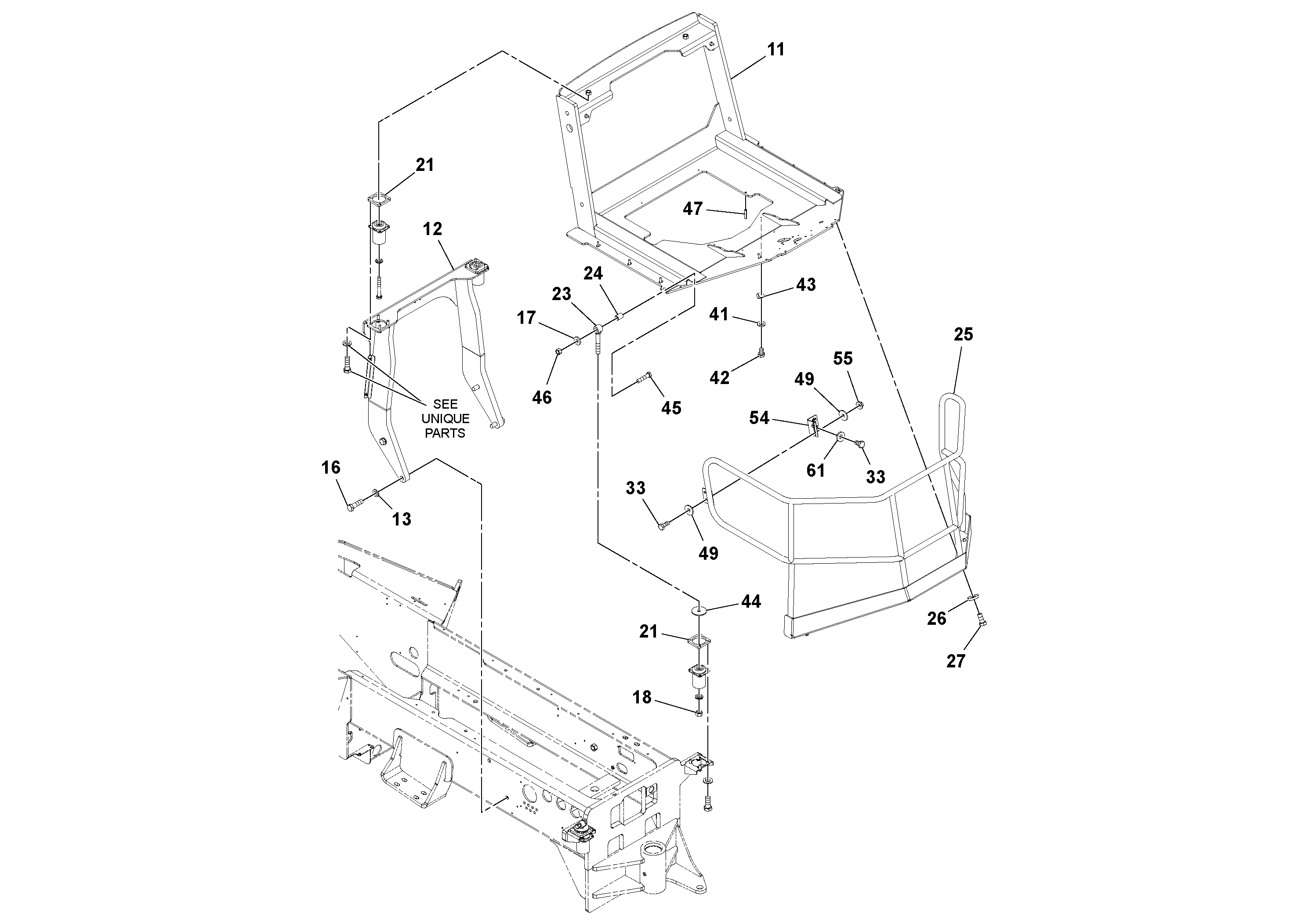 Seat frame RM13231394 VOLVO