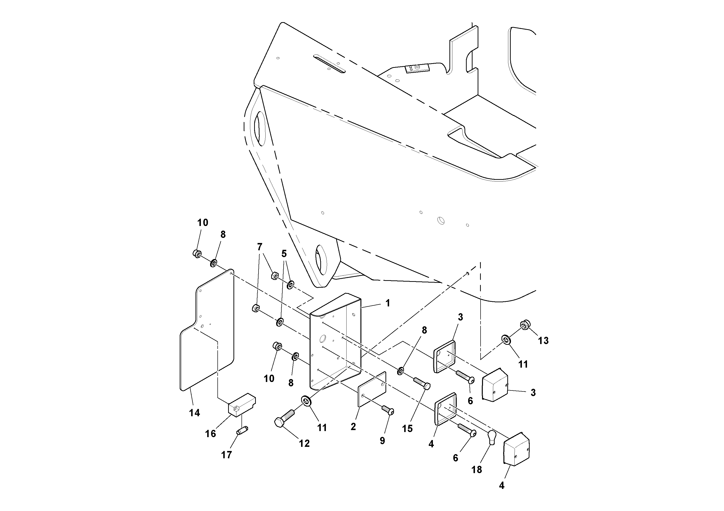 Seat frame RM13352489 VOLVO