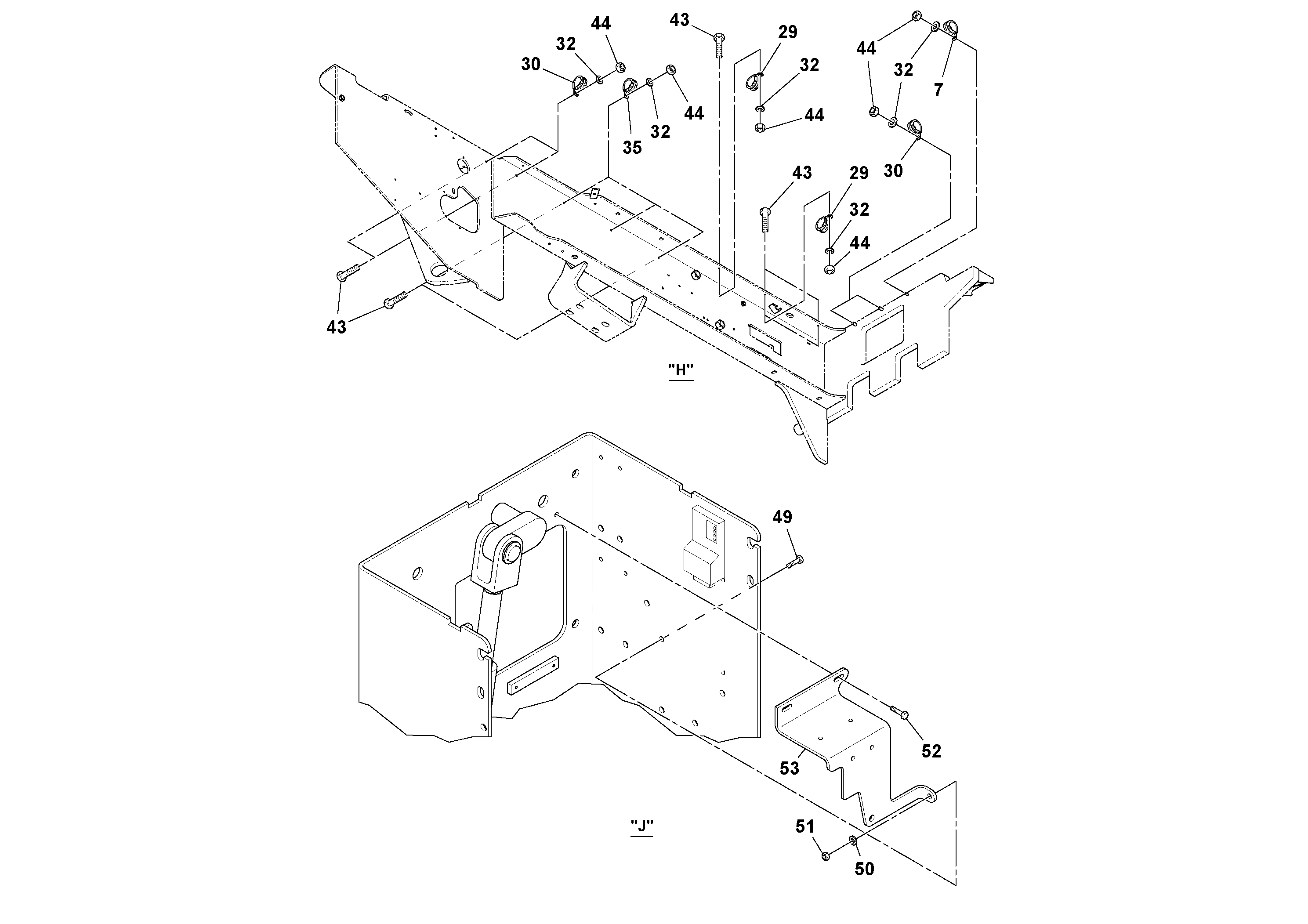 Seat frame RM43813724 VOLVO