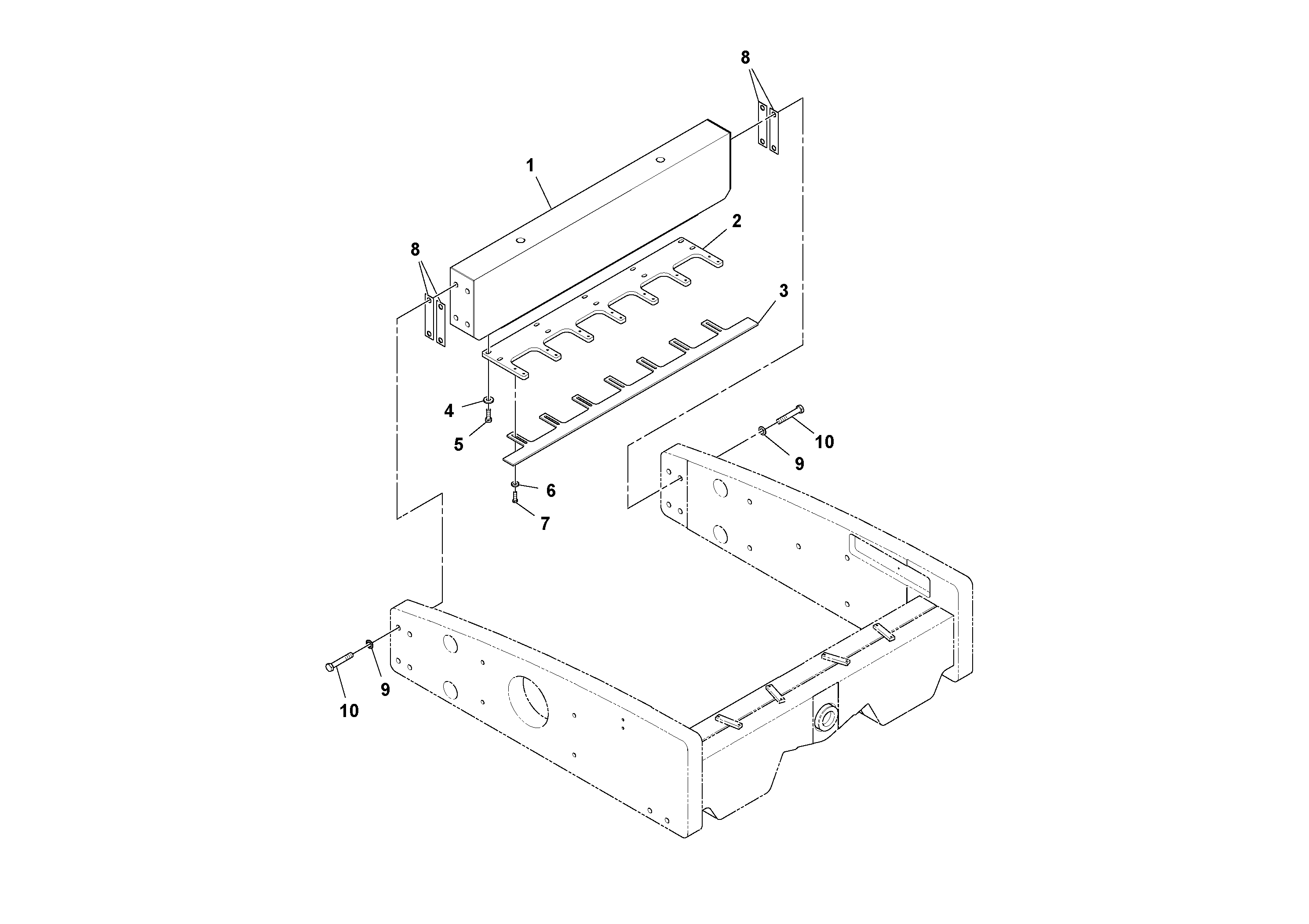 Mounting rail RM96702907 VOLVO