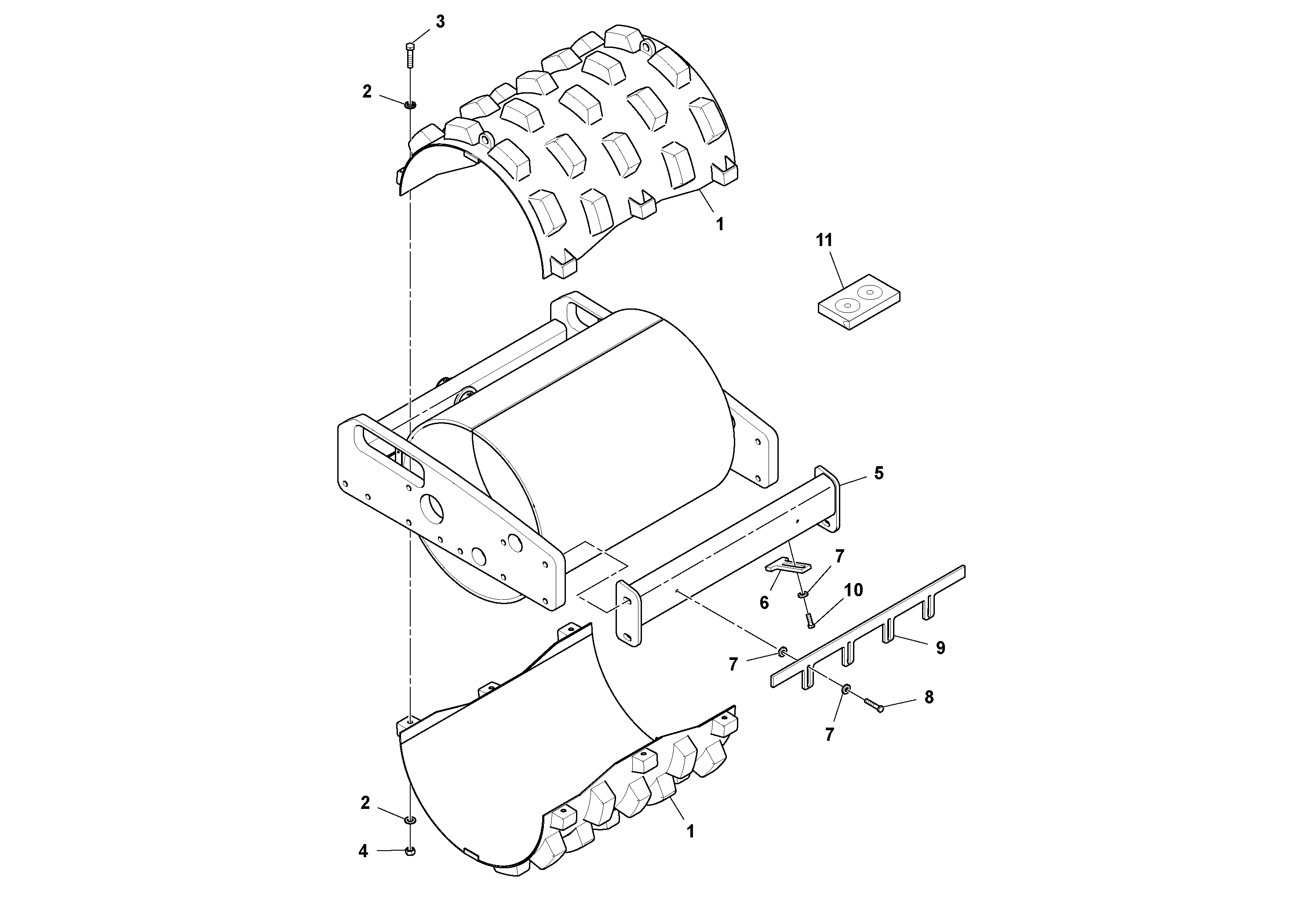 Mounting rail RM96720040 VOLVO