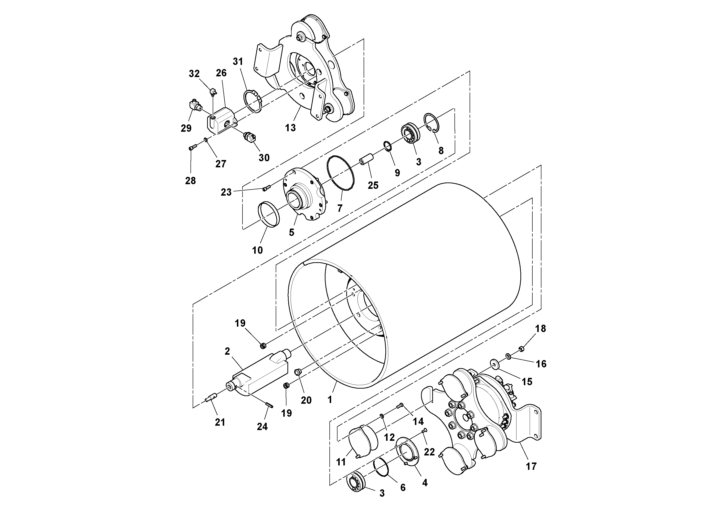 Balancer gasket RM13355482 VOLVO