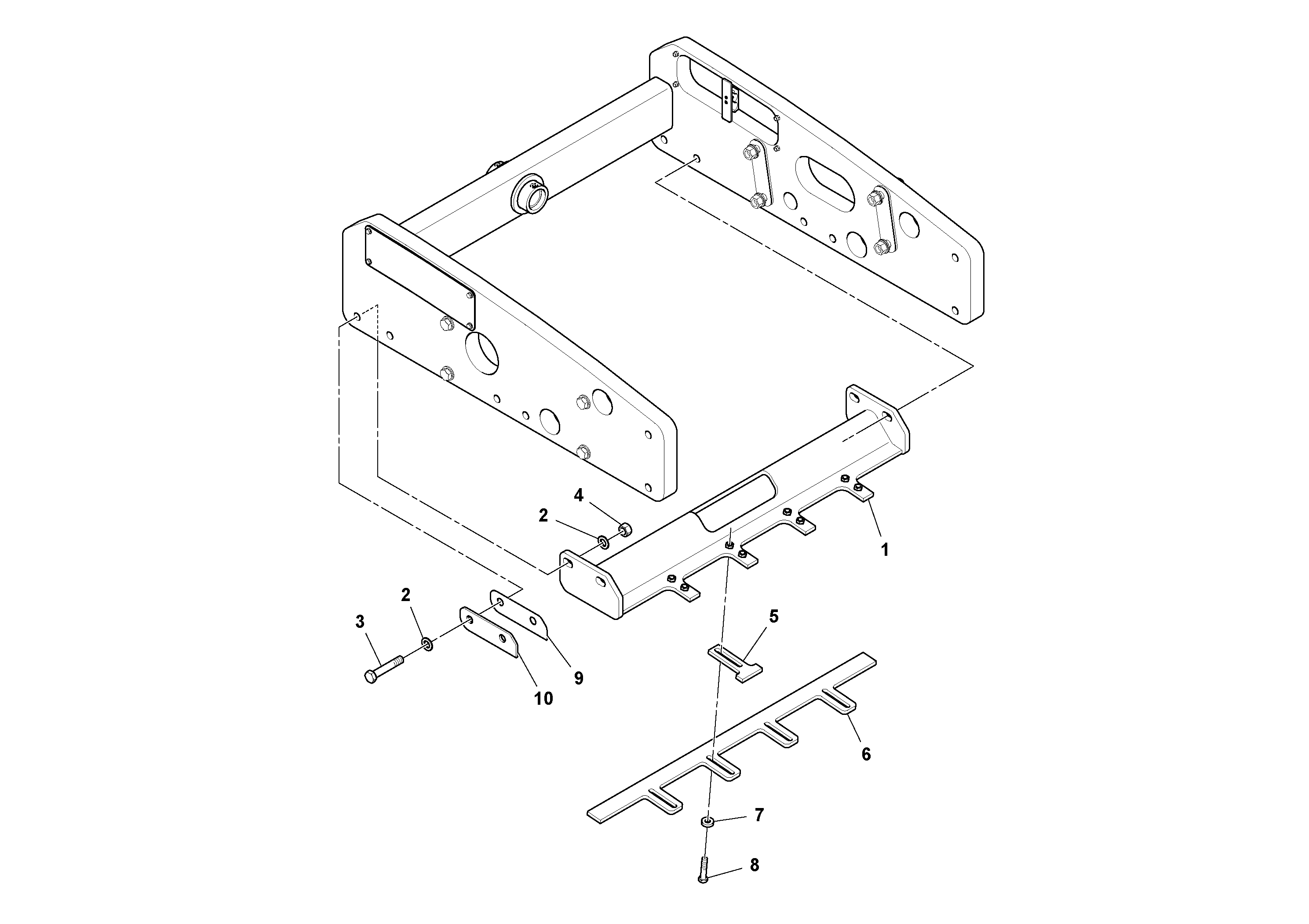 Mounting rail RM96705637 VOLVO