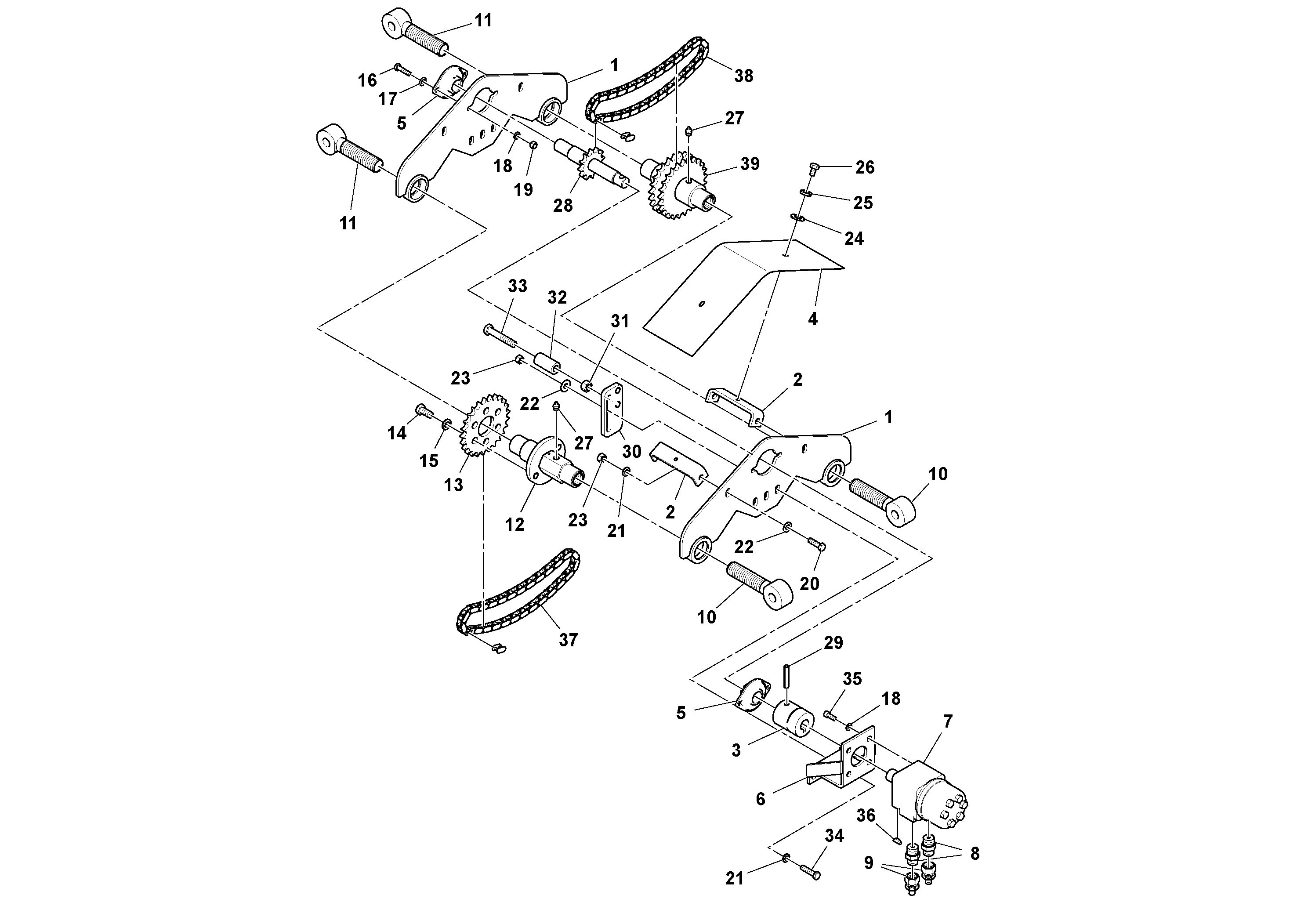 Mounting rail RM95055349 VOLVO